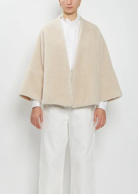 Wool Silk Shawl Jacket sold by La Garconne