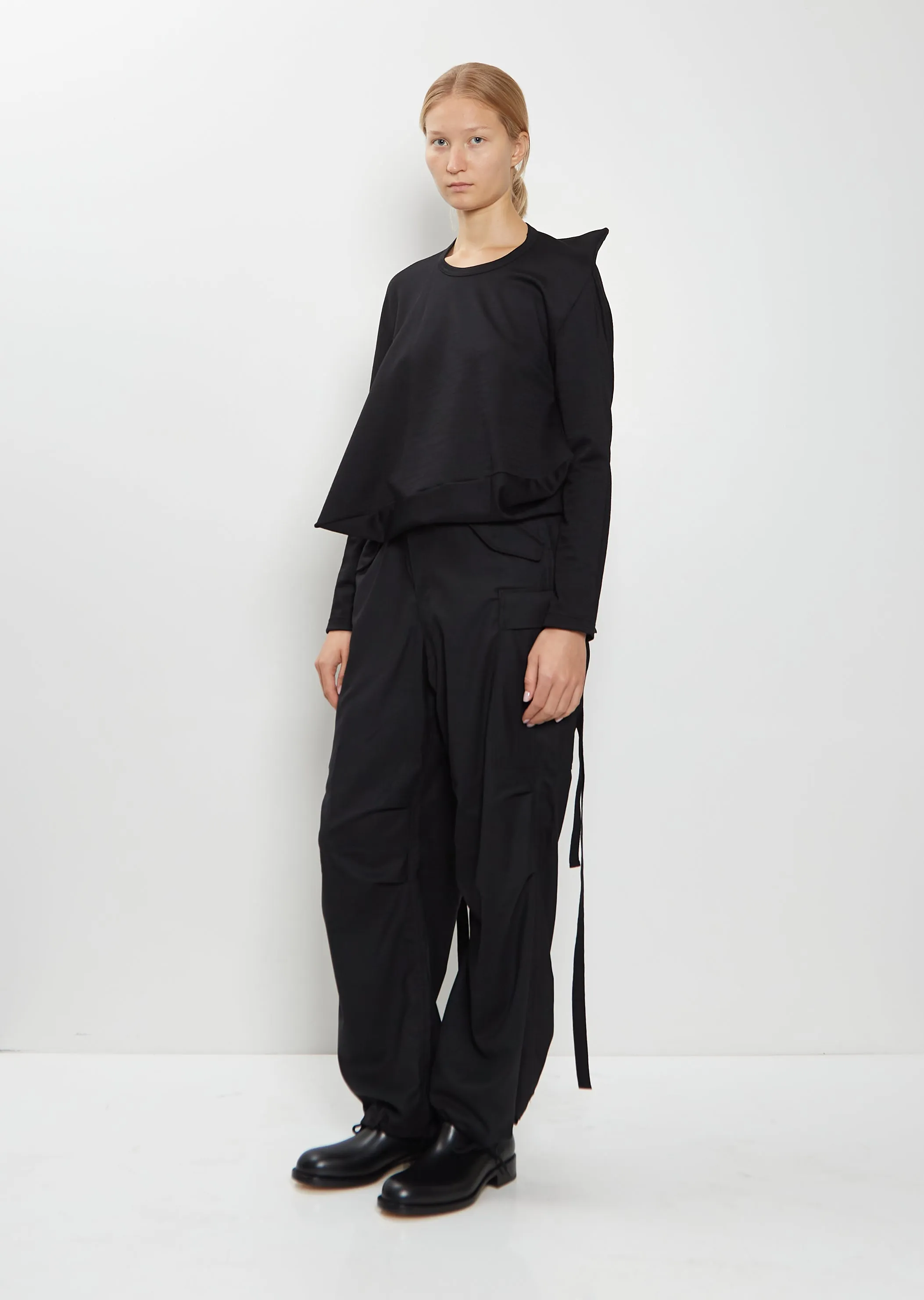 Wool Blend Asymmetrical Top sold by La Garconne product image thumbnail 4