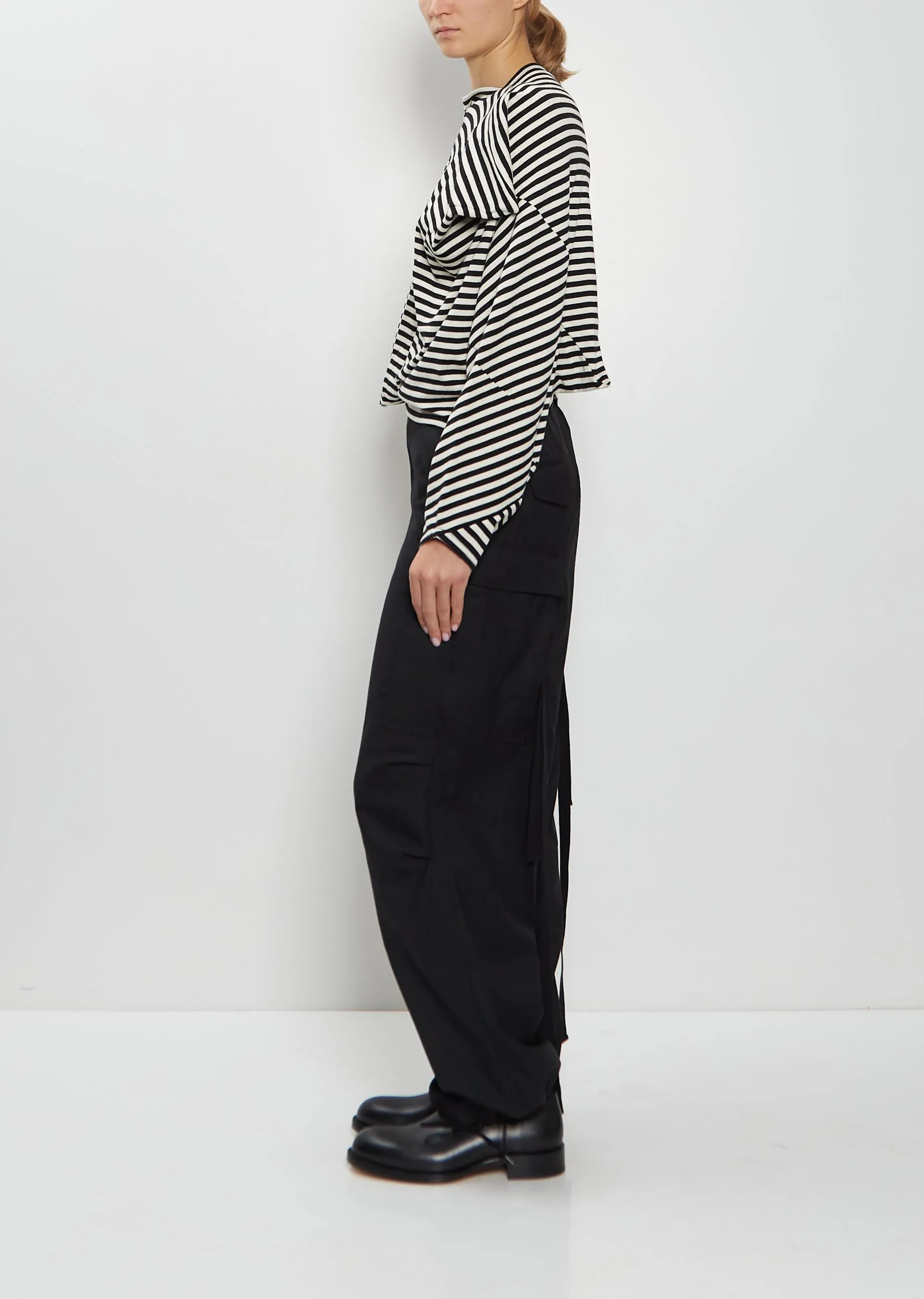 Cotton Wool Asymmetrical Top sold by La Garconne product image thumbnail 2