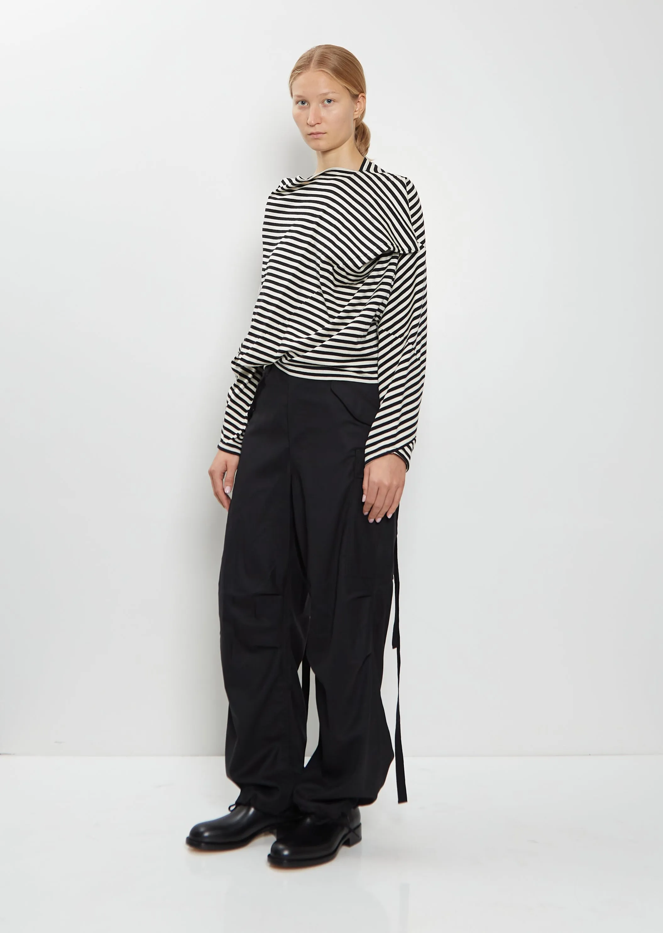 Cotton Wool Asymmetrical Top sold by La Garconne product image thumbnail 4