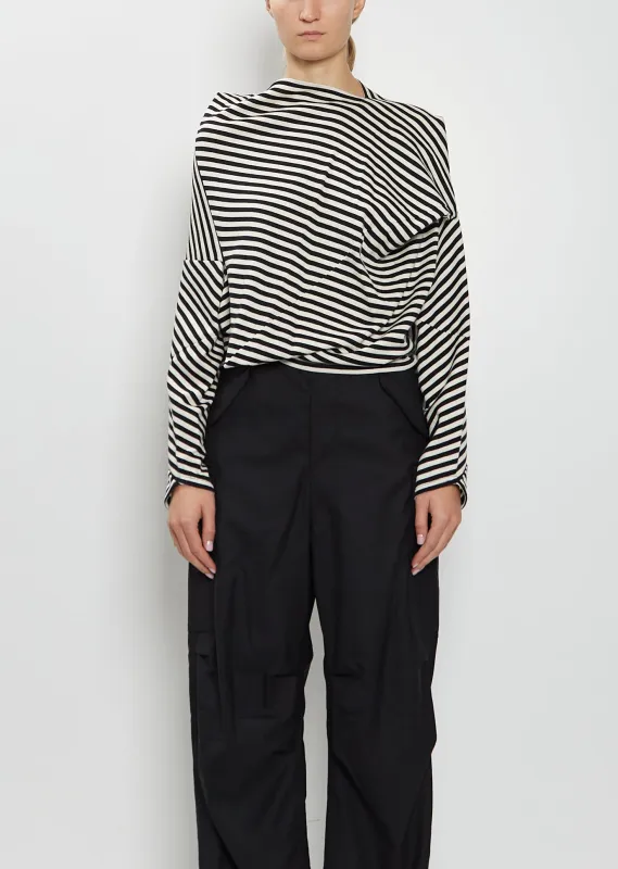 Cotton Wool Asymmetrical Top made by Junya Watanabe