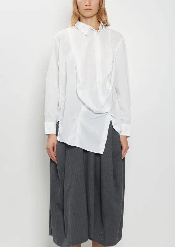 Off Center Collar Shirt made by Comme des Garcons