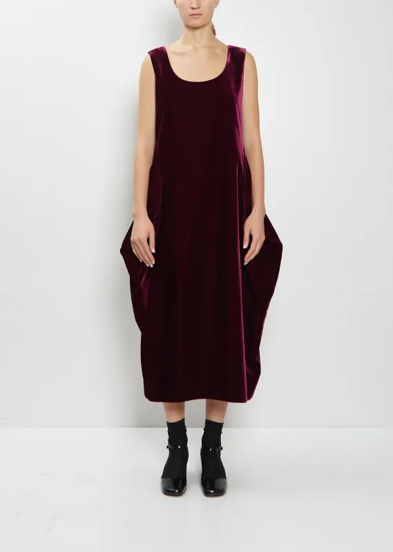 Velvet Sleeveless Dress sold by La Garconne