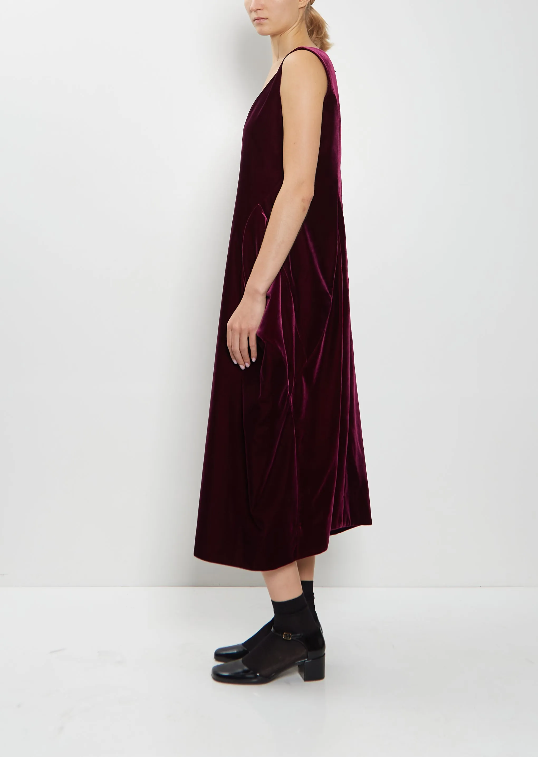 Velvet Sleeveless Dress sold by La Garconne product image thumbnail 2