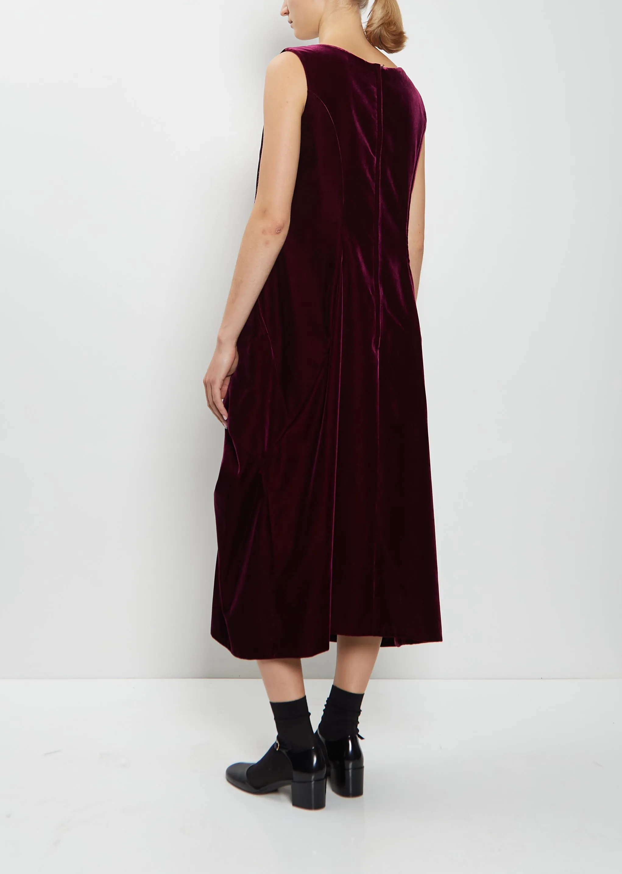 Velvet Sleeveless Dress sold by La Garconne product image thumbnail 3