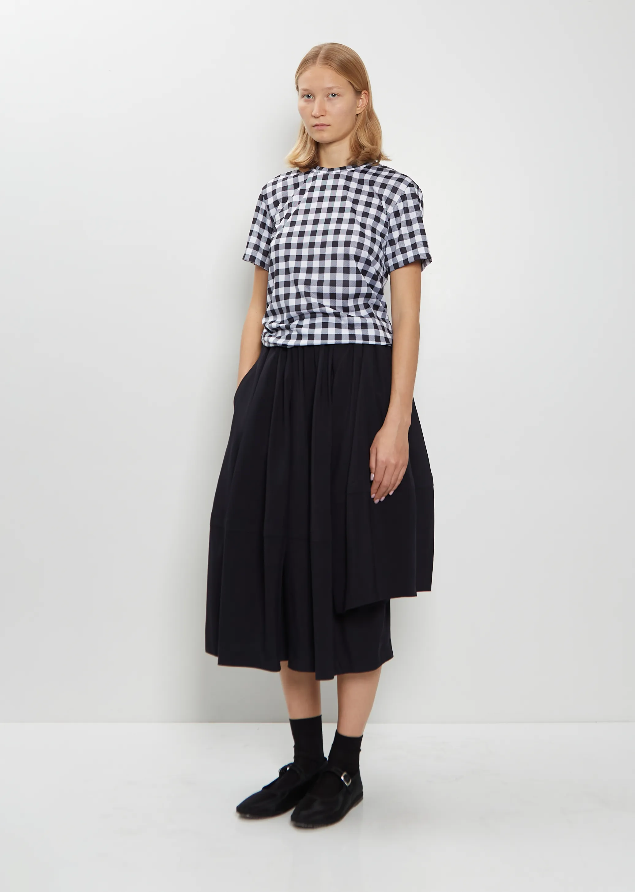Tropical Wool Asymmetrical Skirt sold by La Garconne product image thumbnail 4