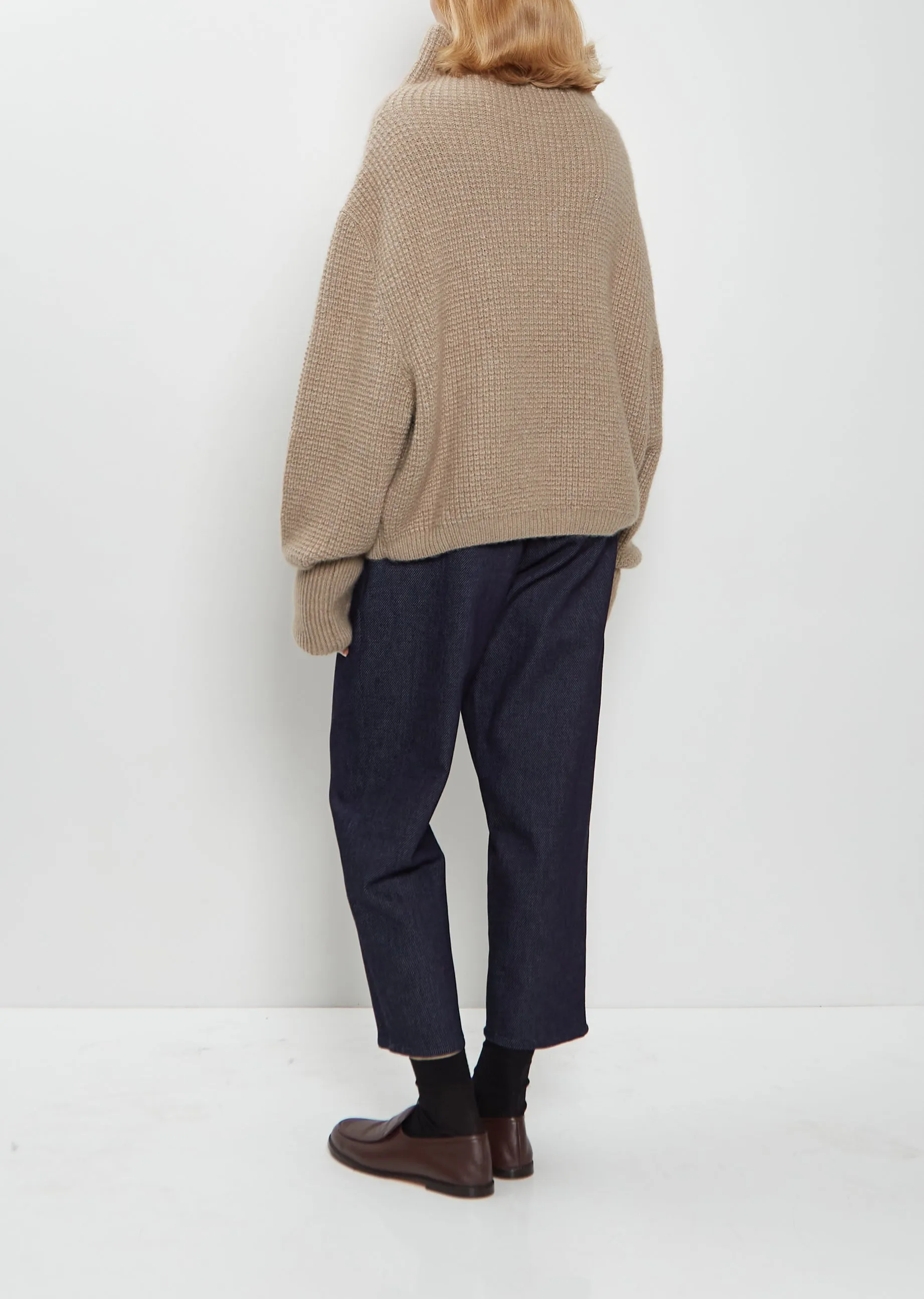 Kimono Sleeve Cashmere Sweater — Tortora sold by La Garconne product image thumbnail 3