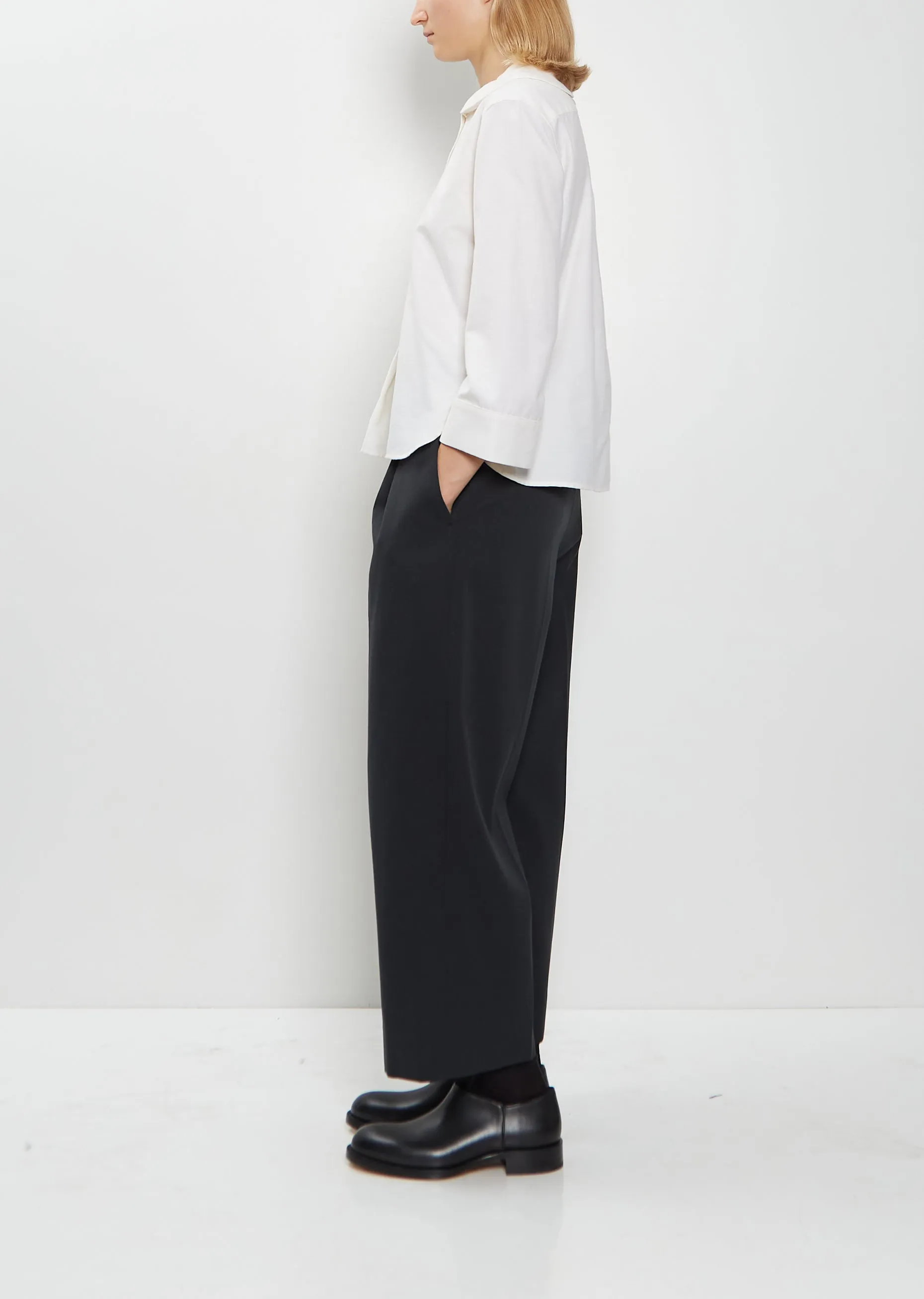 Petal Collar Cotton Cashmere Shirt sold by La Garconne product image thumbnail 2