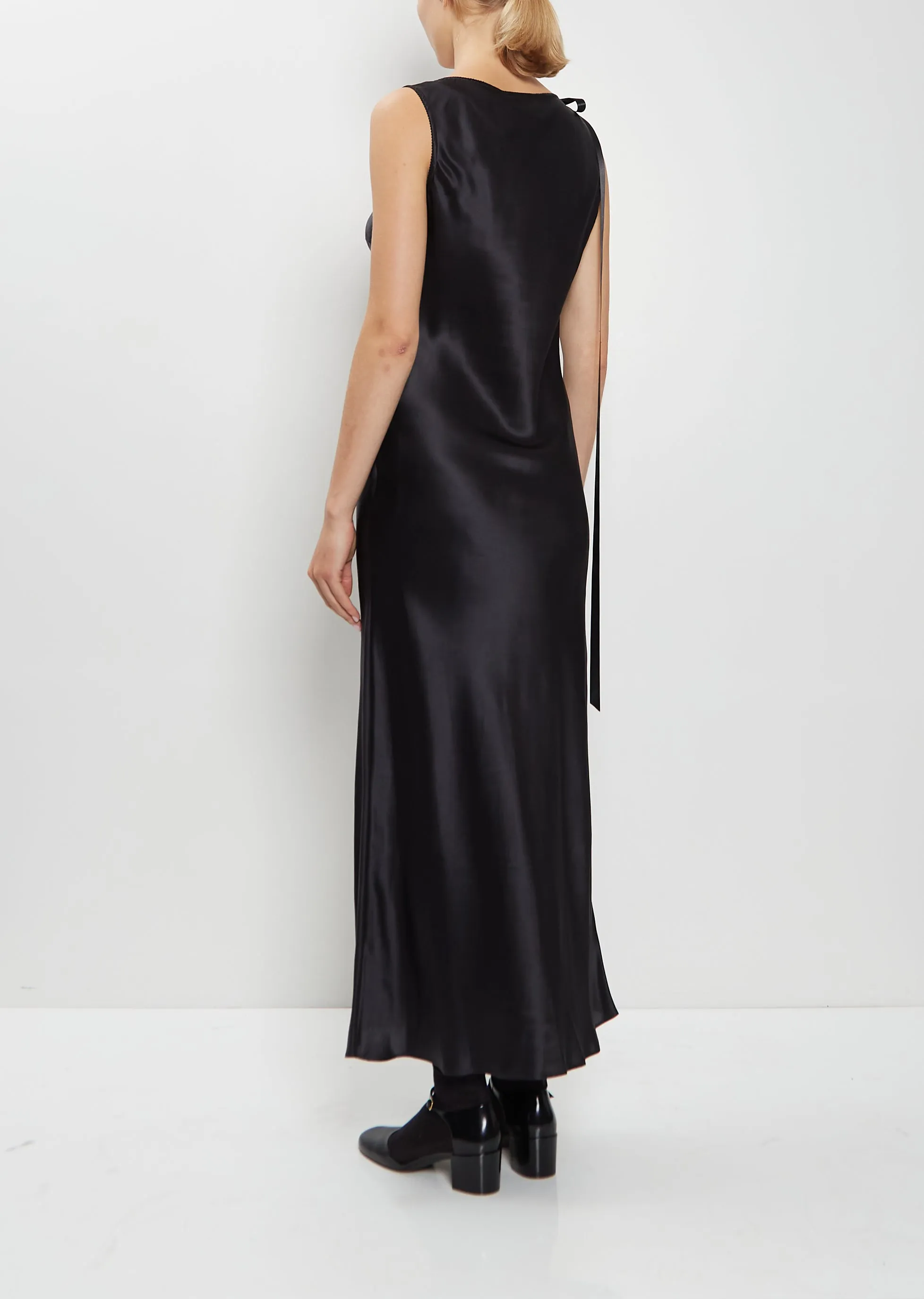 Bow Detail Silk Camisole Dress sold by La Garconne product image thumbnail 3