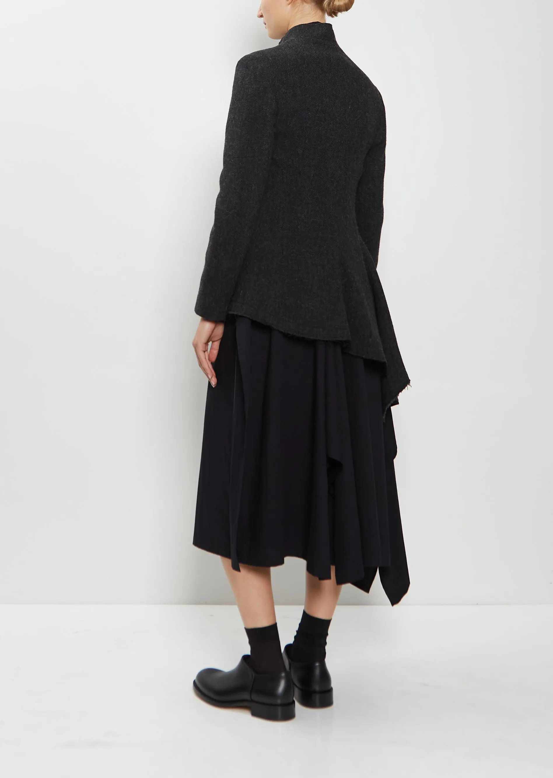 Stand Collar Wool Tweed Jacket sold by La Garconne product image thumbnail 3