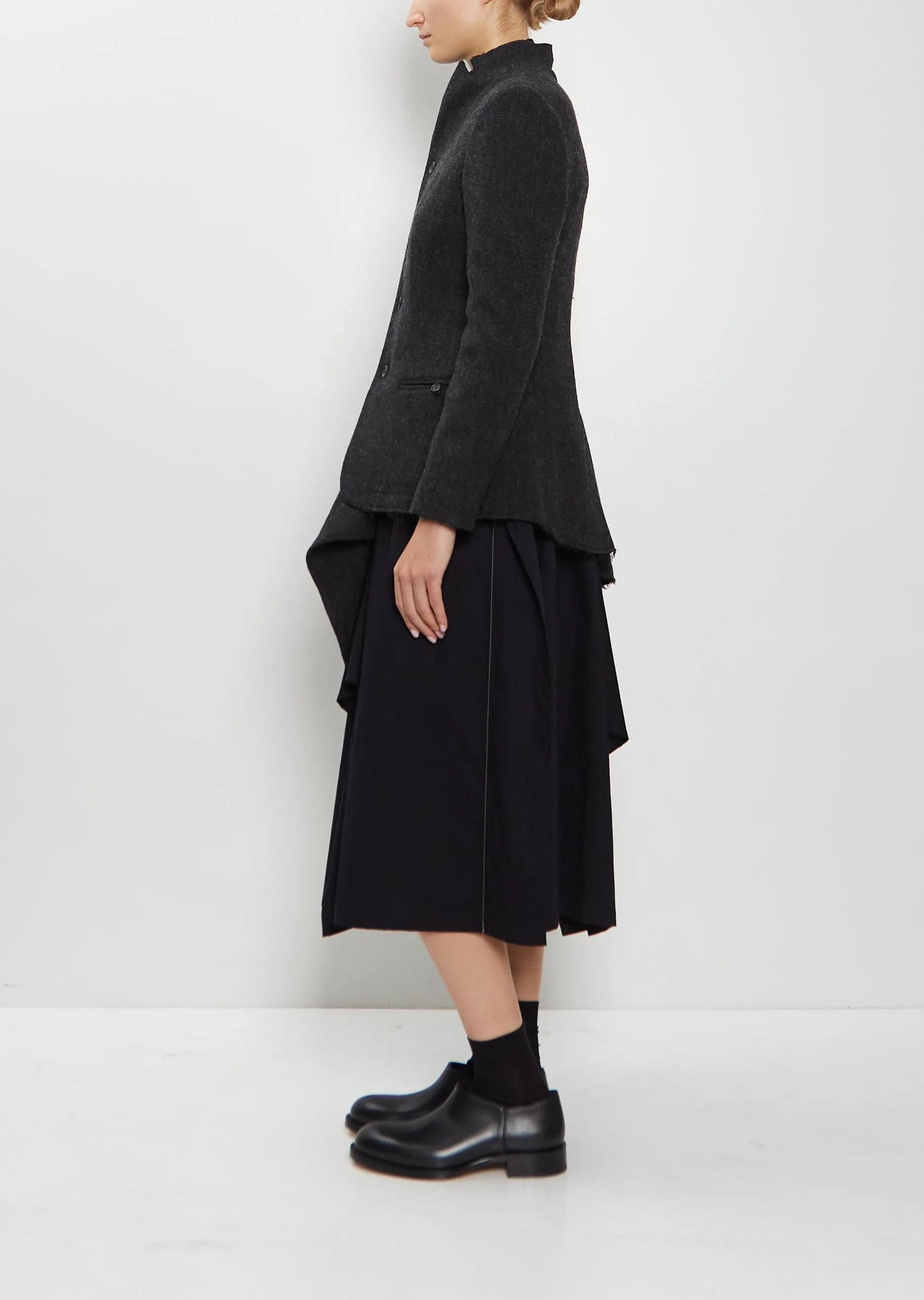 Stand Collar Wool Tweed Jacket sold by La Garconne product image thumbnail 2