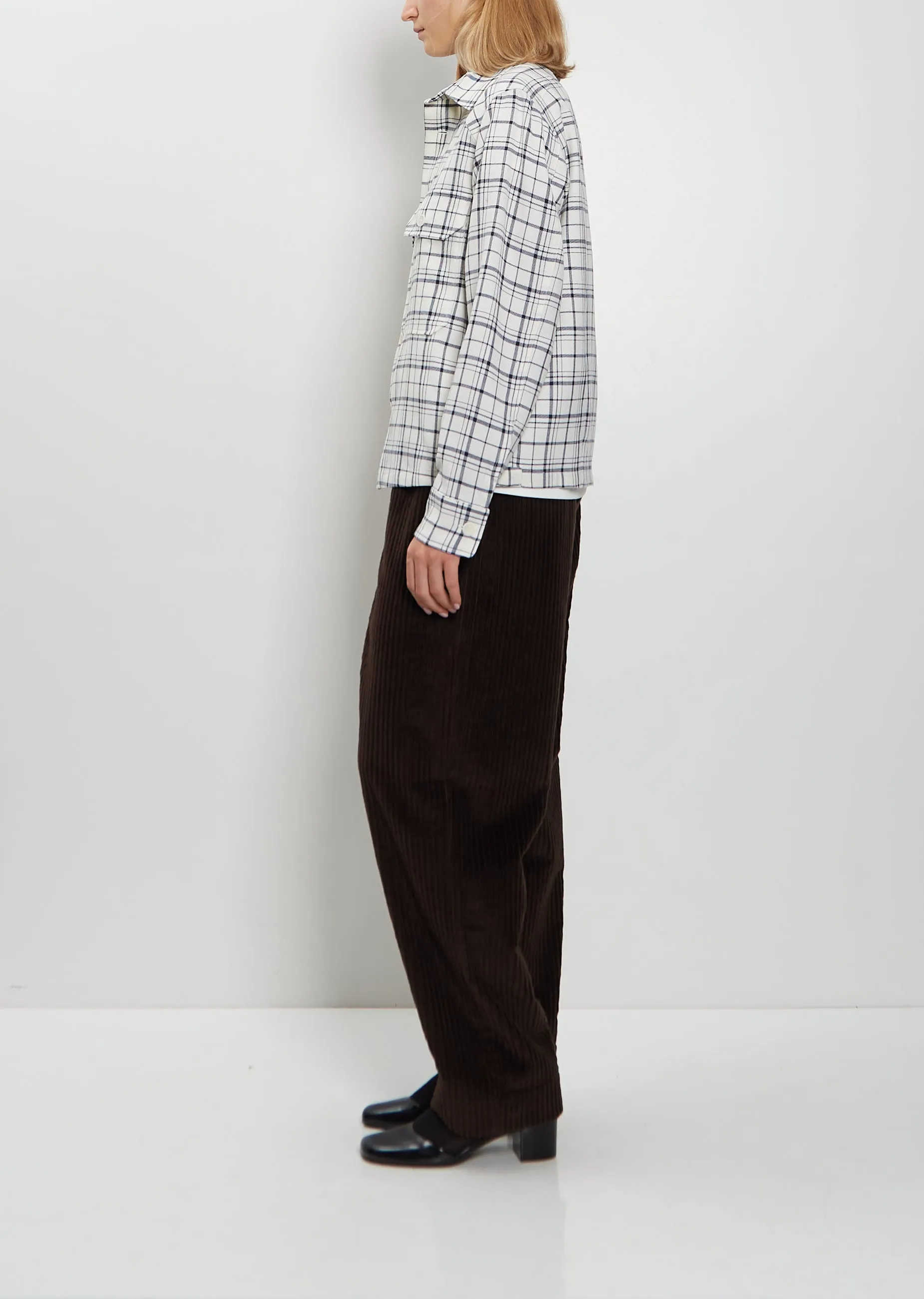 Juergen Wool Check Overshirt sold by La Garconne product image thumbnail 2