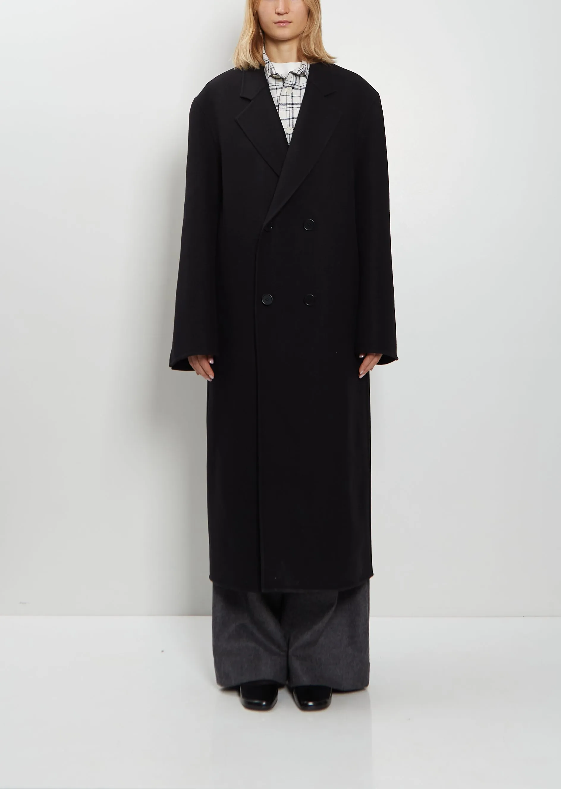 Vanley Double Breasted Wool Coat sold by La Garconne