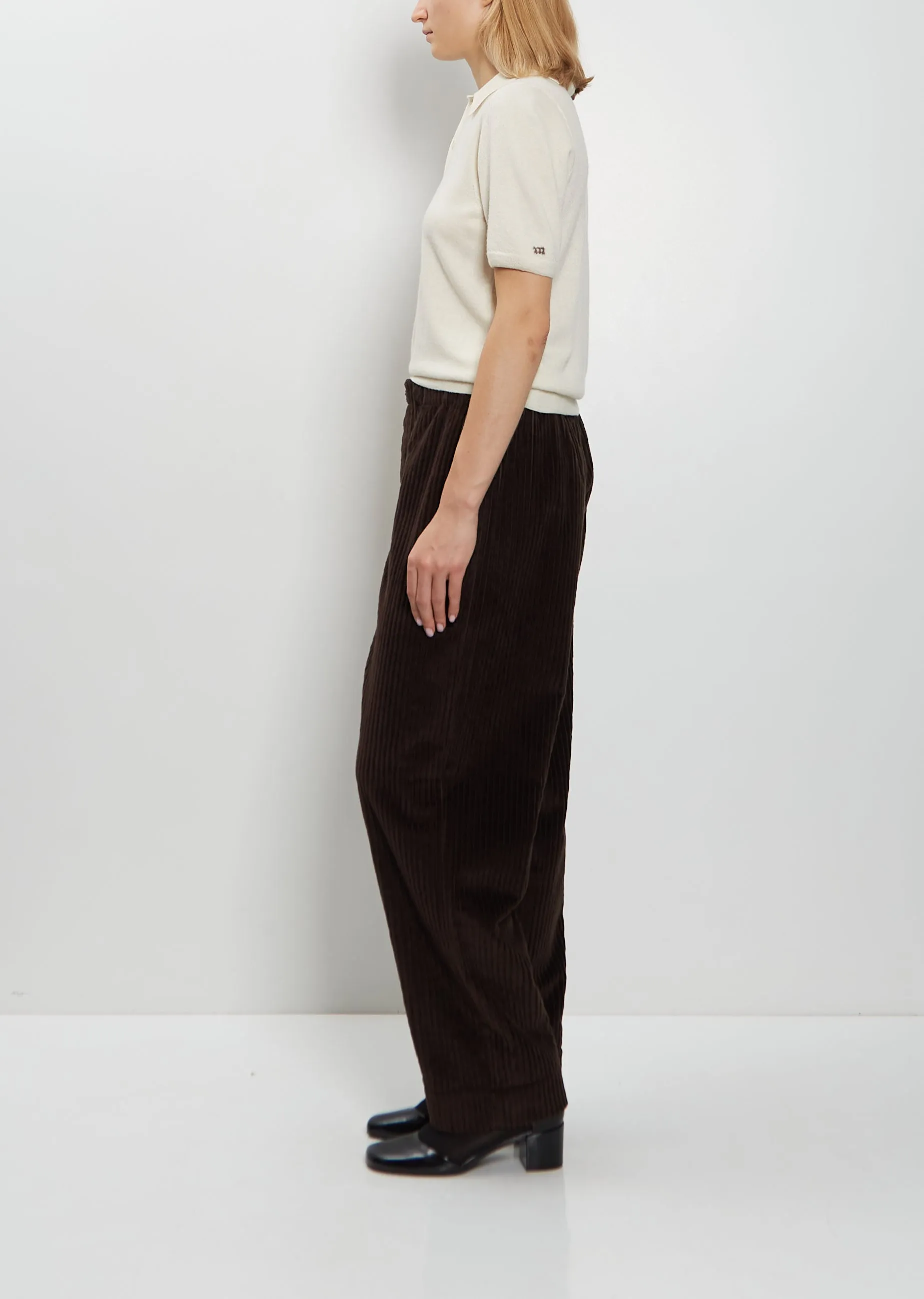 ED Cotton Corduroy Drawstring Trousers sold by La Garconne product image thumbnail 2