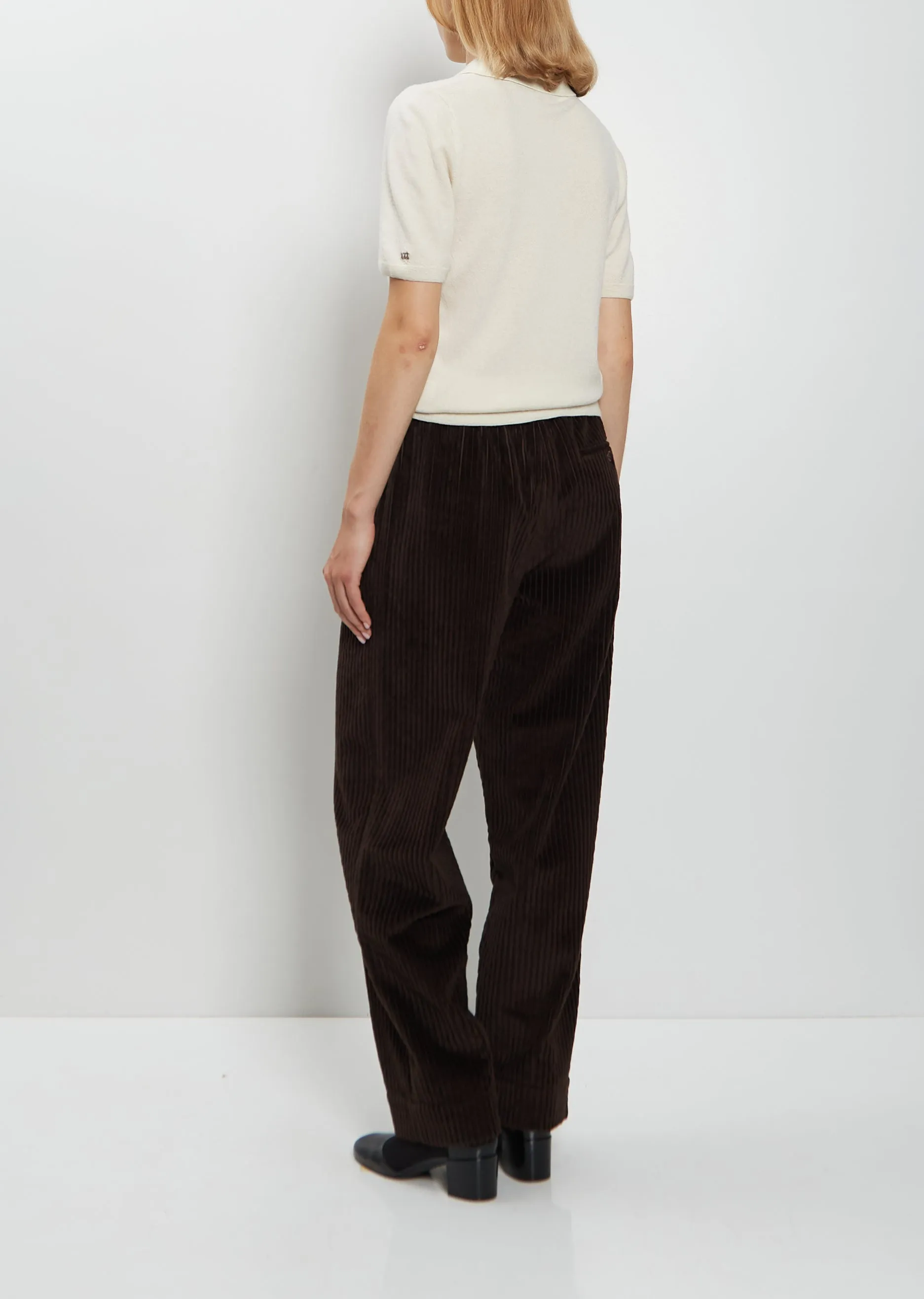 ED Cotton Corduroy Drawstring Trousers sold by La Garconne product image thumbnail 3