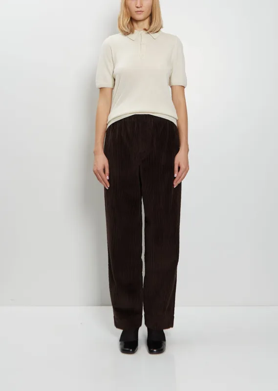 ED Cotton Corduroy Drawstring Trousers made by Meta Campania Collective