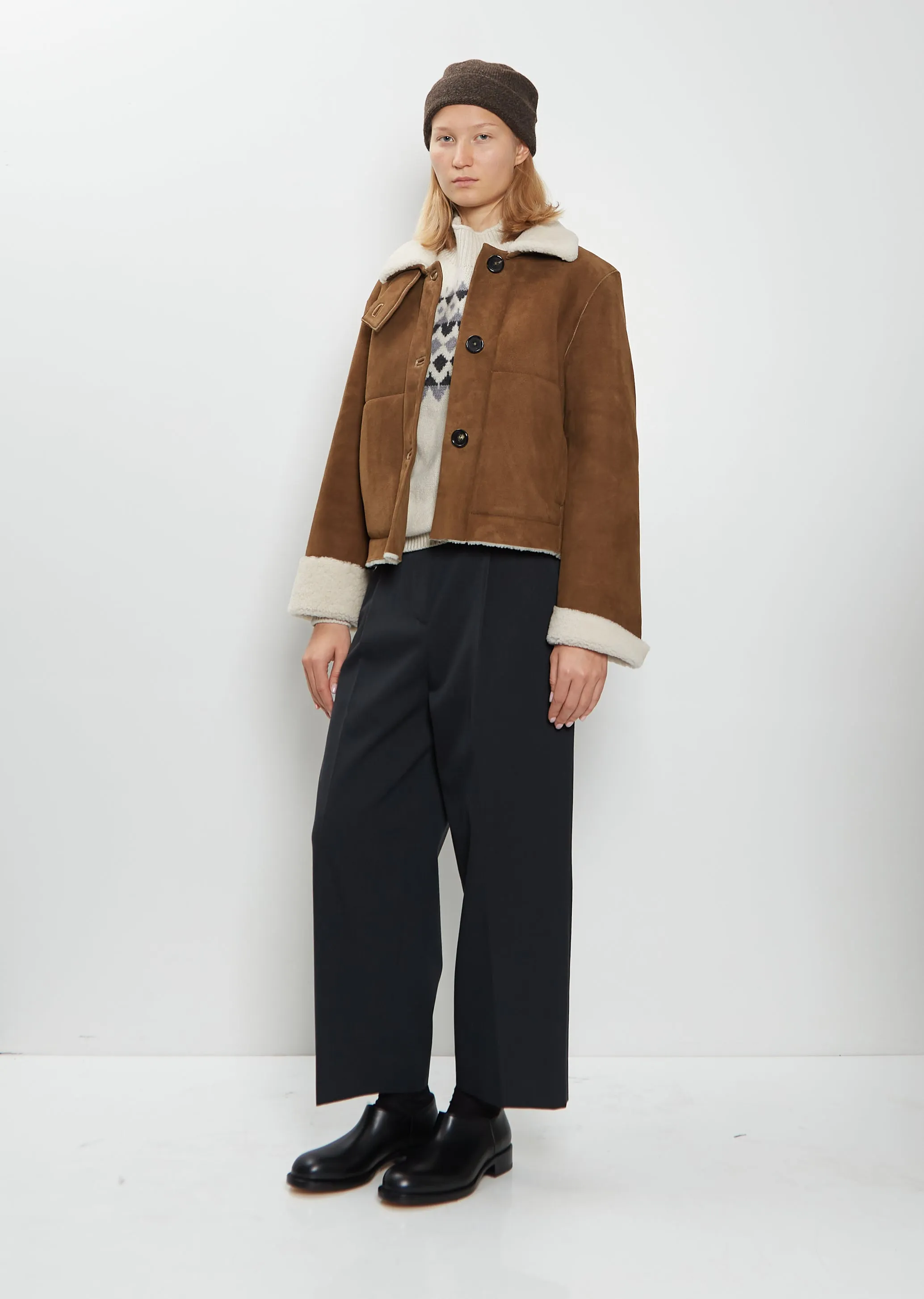 Lightweight Yak Wool Beanie — Coffee Twist sold by La Garconne product image thumbnail 2