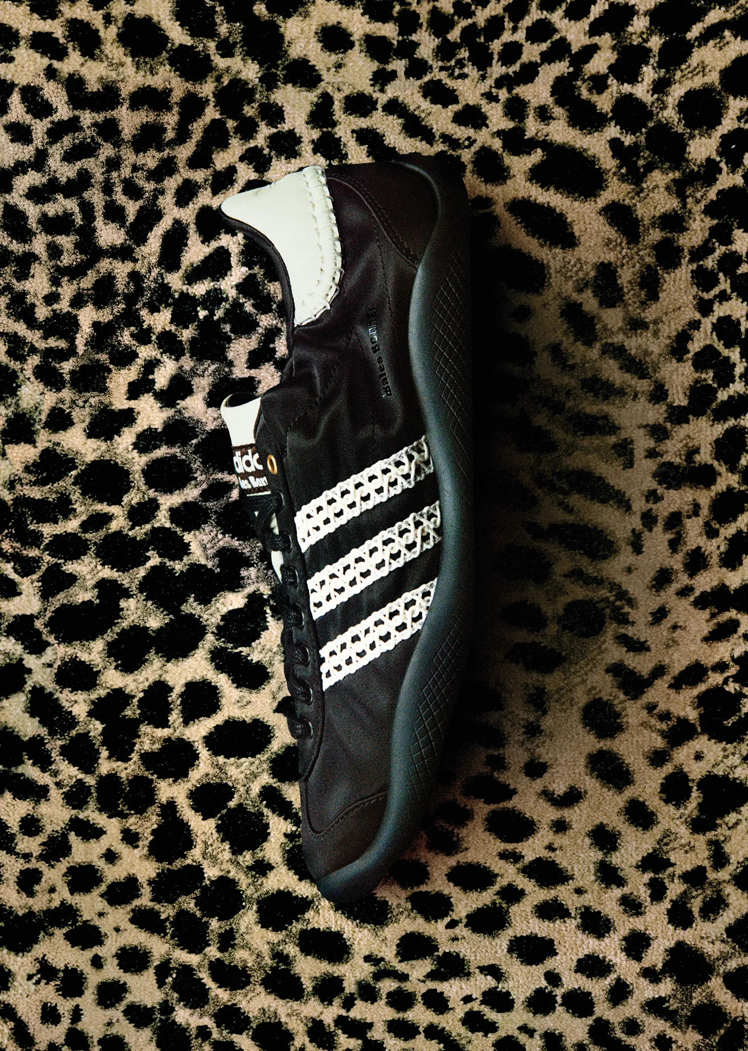 Karintha Lo Satin Sneaker — Core Black / Cream White sold by La Garconne product image thumbnail 4