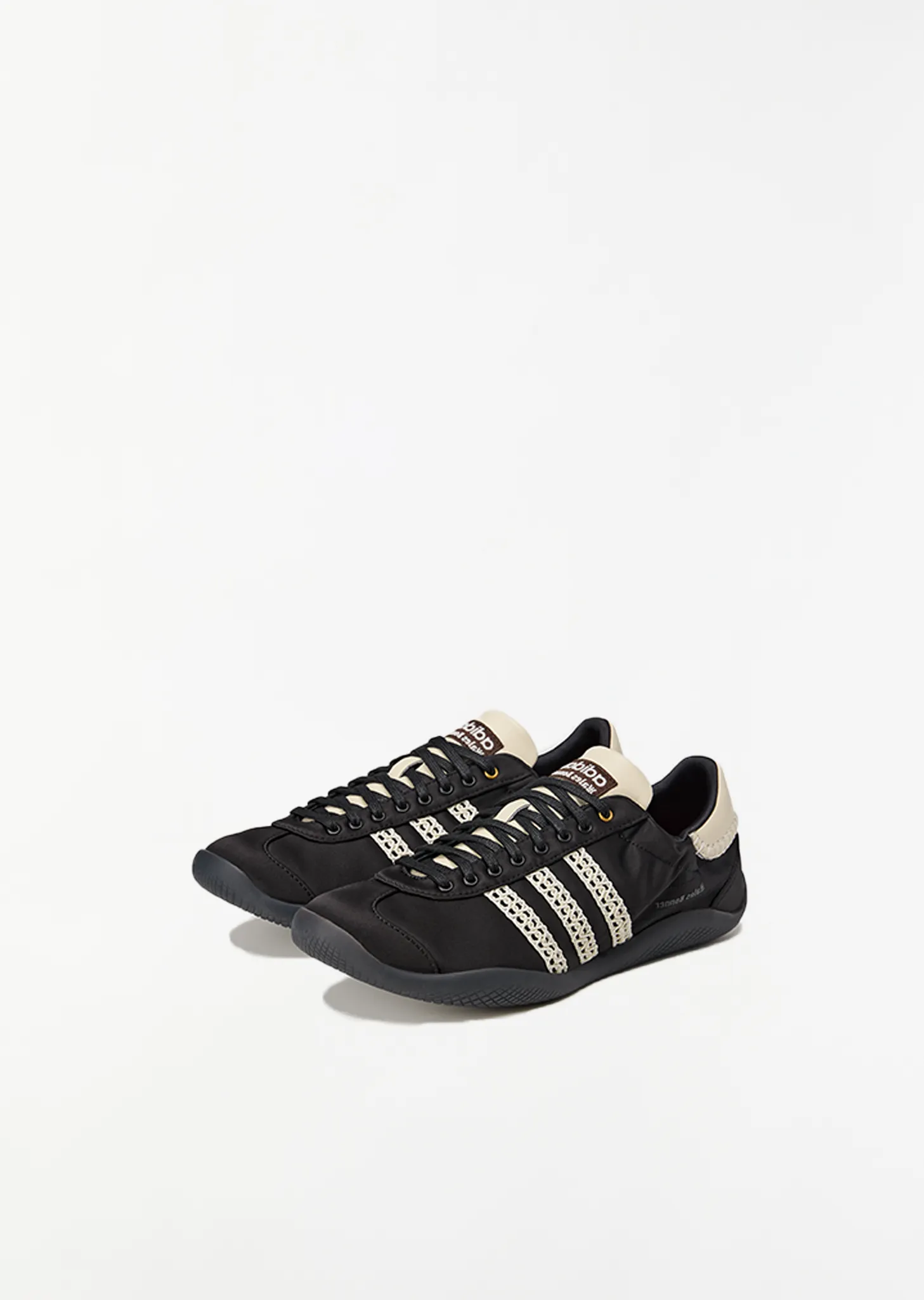 Karintha Lo Satin Sneaker — Core Black / Cream White sold by La Garconne product image thumbnail 2