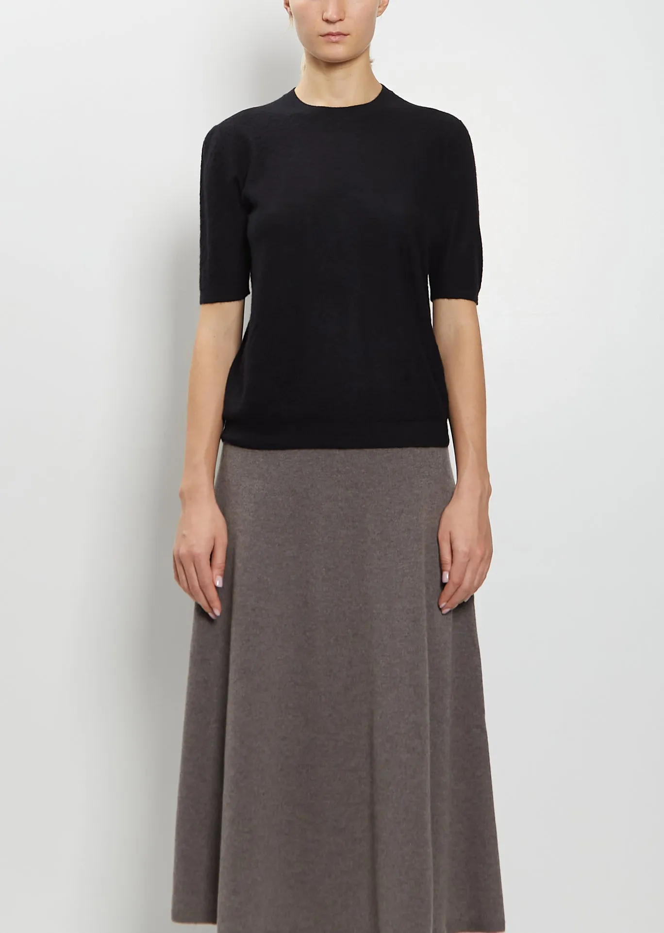 Marika Cashmere Top — Black sold by La Garconne