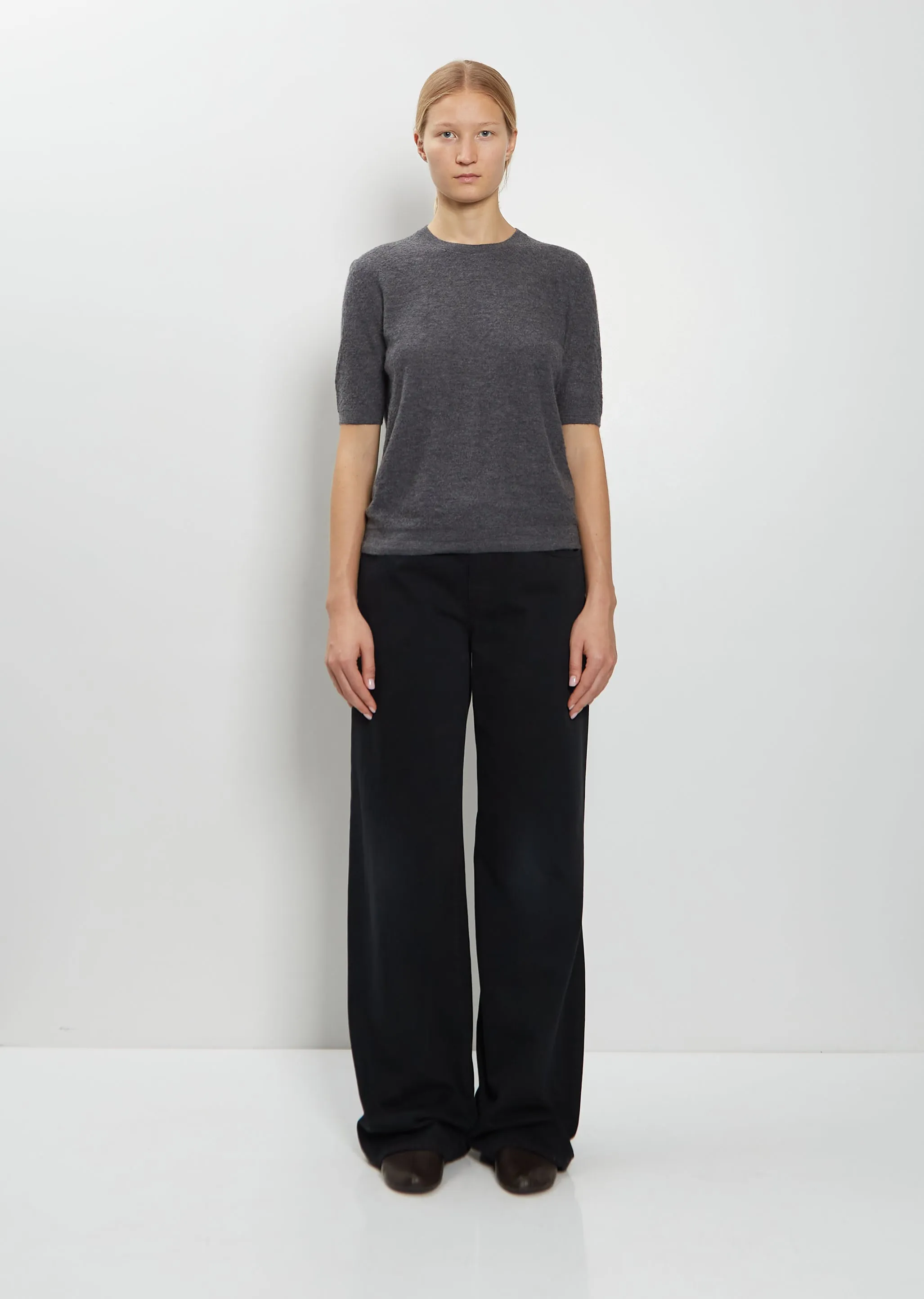 Marika Cashmere Top — Medium Grey Melange sold by La Garconne product image thumbnail 4