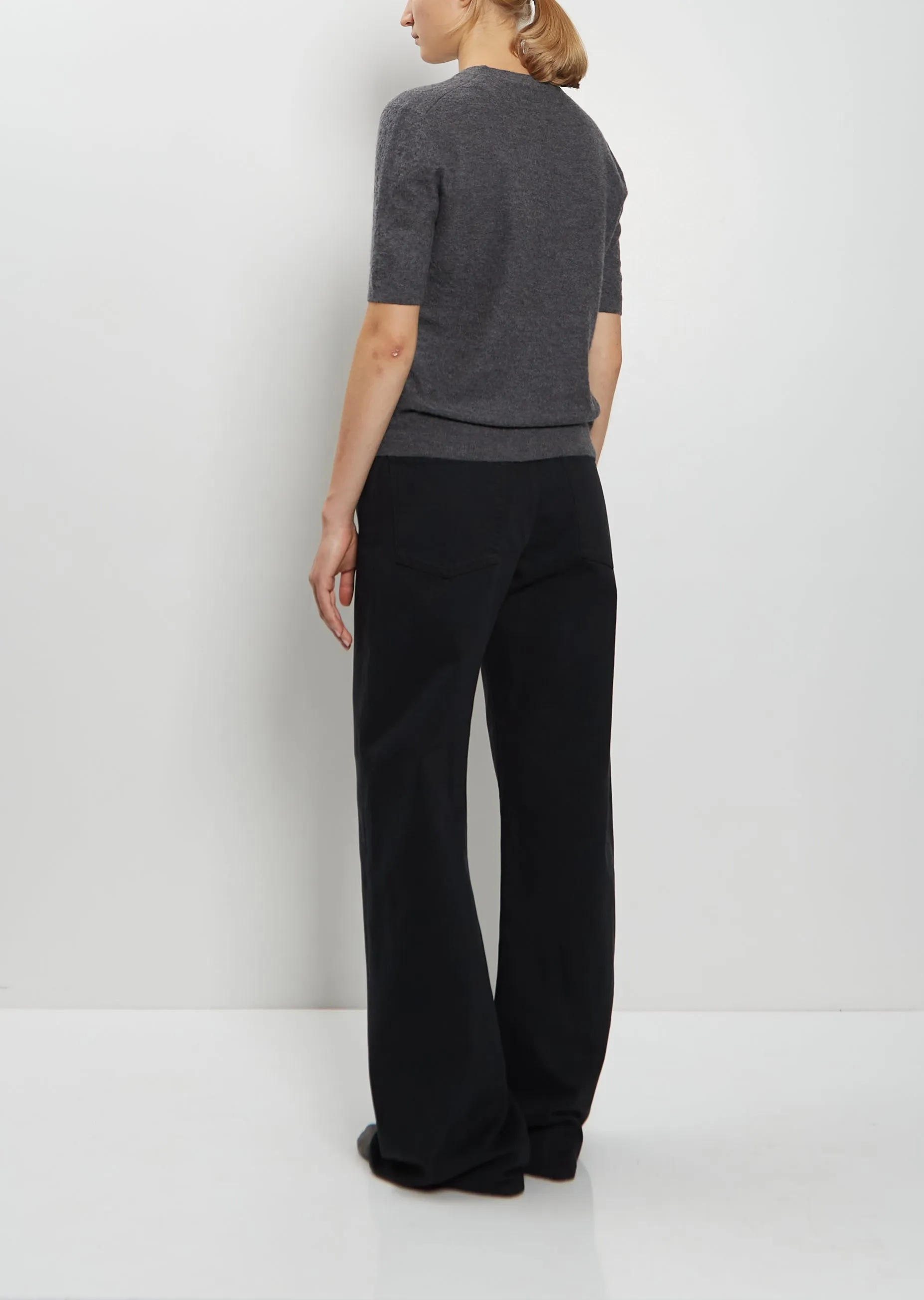 Marika Cashmere Top — Medium Grey Melange sold by La Garconne product image thumbnail 3