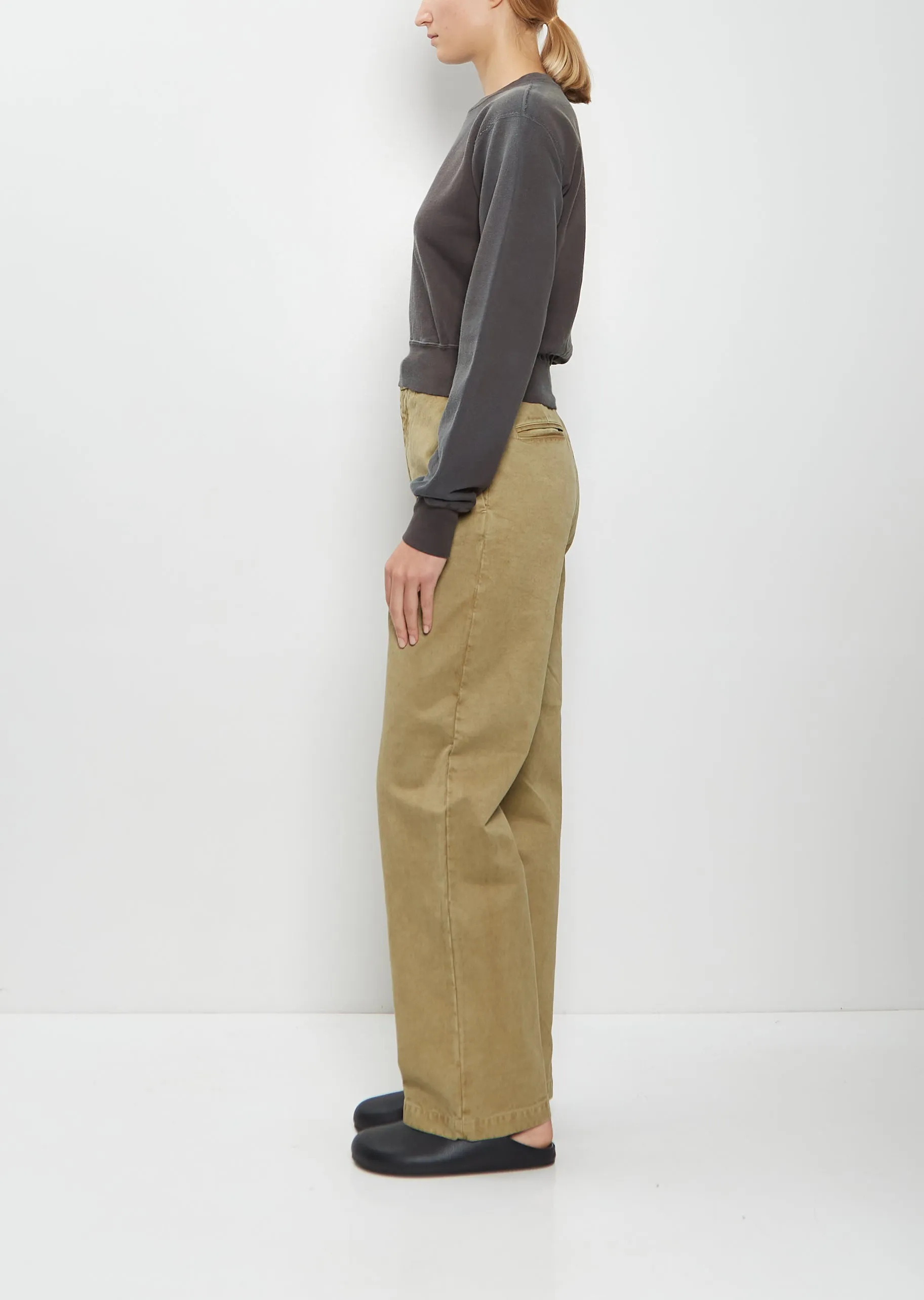 Dyed Pima Cotton Sweatshirt — Ink Black sold by La Garconne product image thumbnail 2