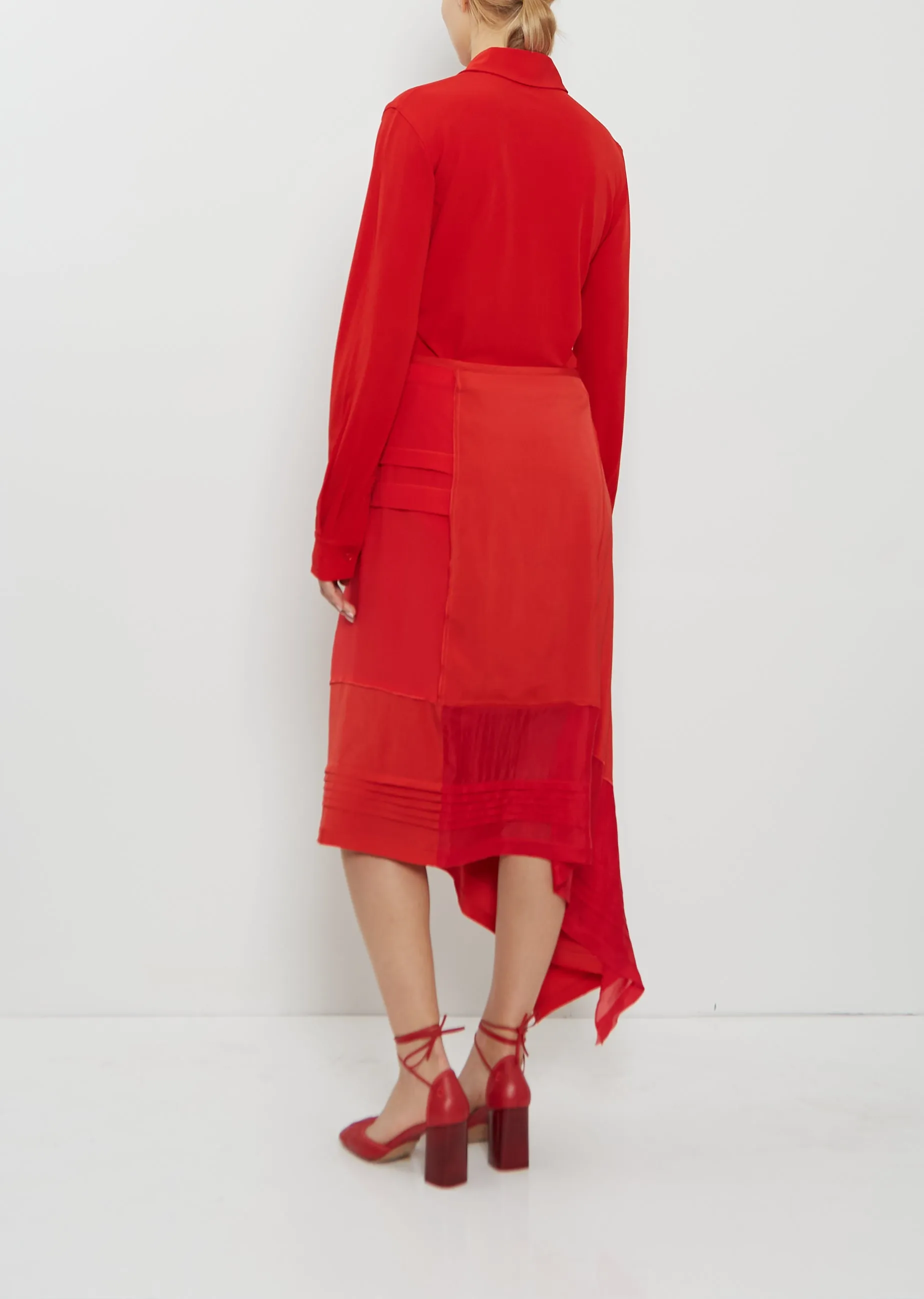 Silk Blend Pleated Skirt sold by La Garconne product image thumbnail 3