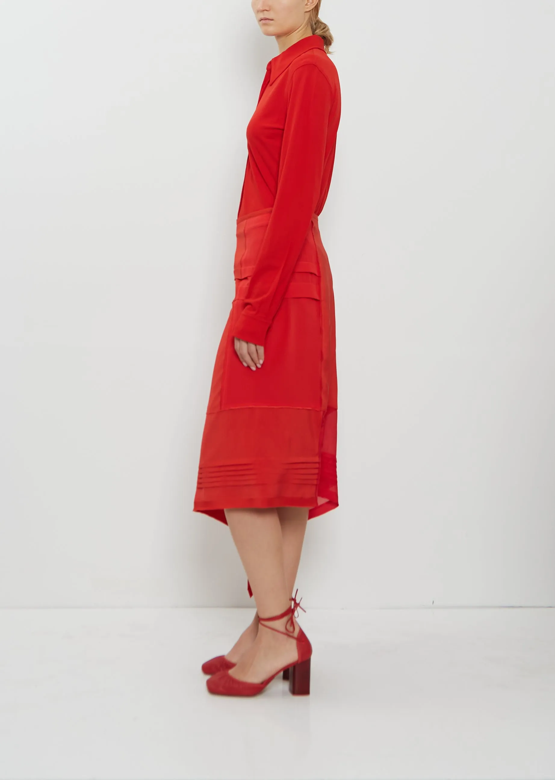 Silk Blend Pleated Skirt sold by La Garconne product image thumbnail 2