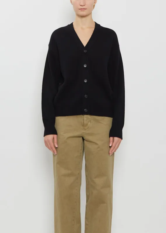 Cashmere V-Neck Cardigan sold by La Garconne