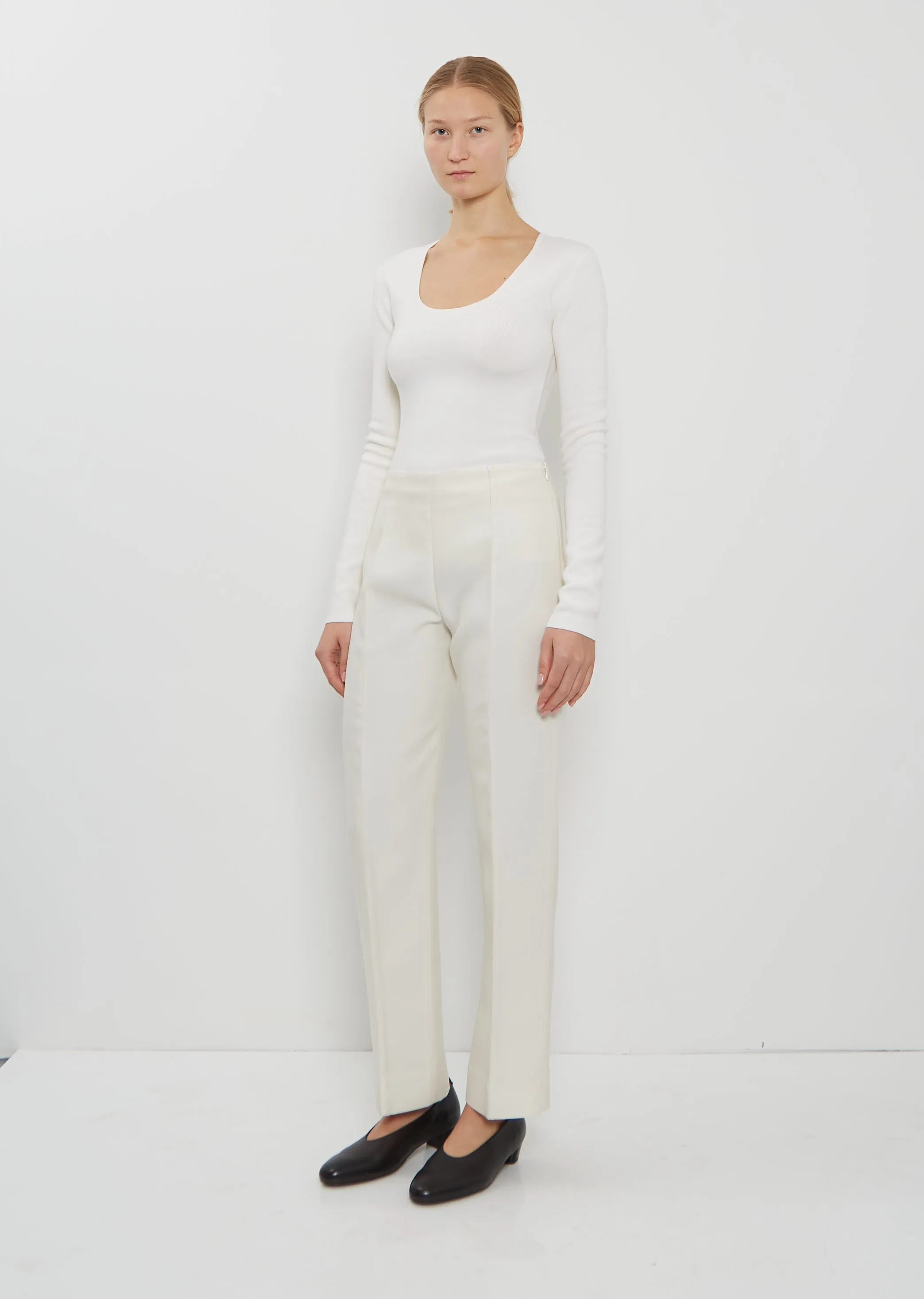 Evening Wool Silk Trousers sold by La Garconne product image thumbnail 4