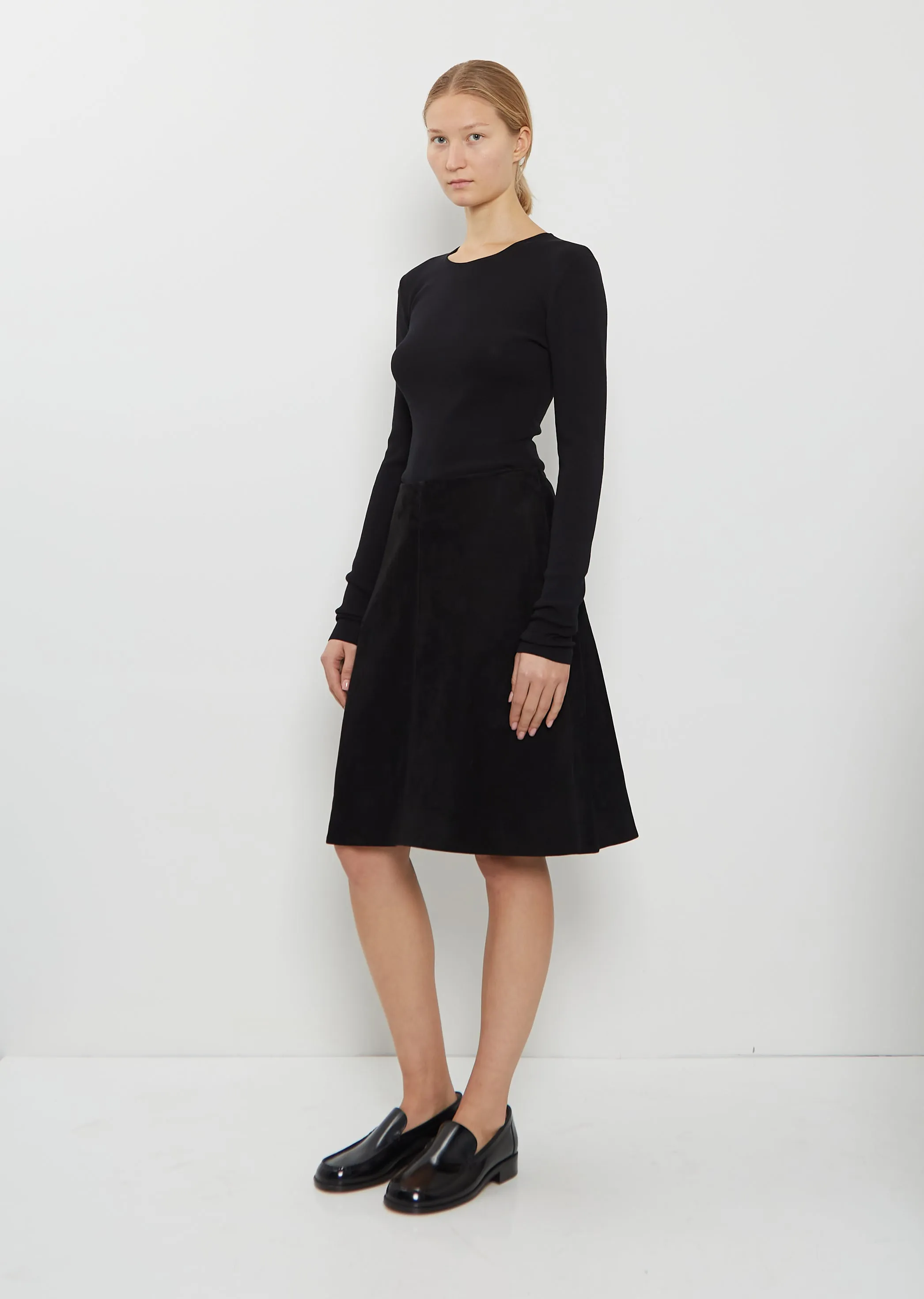 Suede A-Line Skirt sold by La Garconne product image thumbnail 4