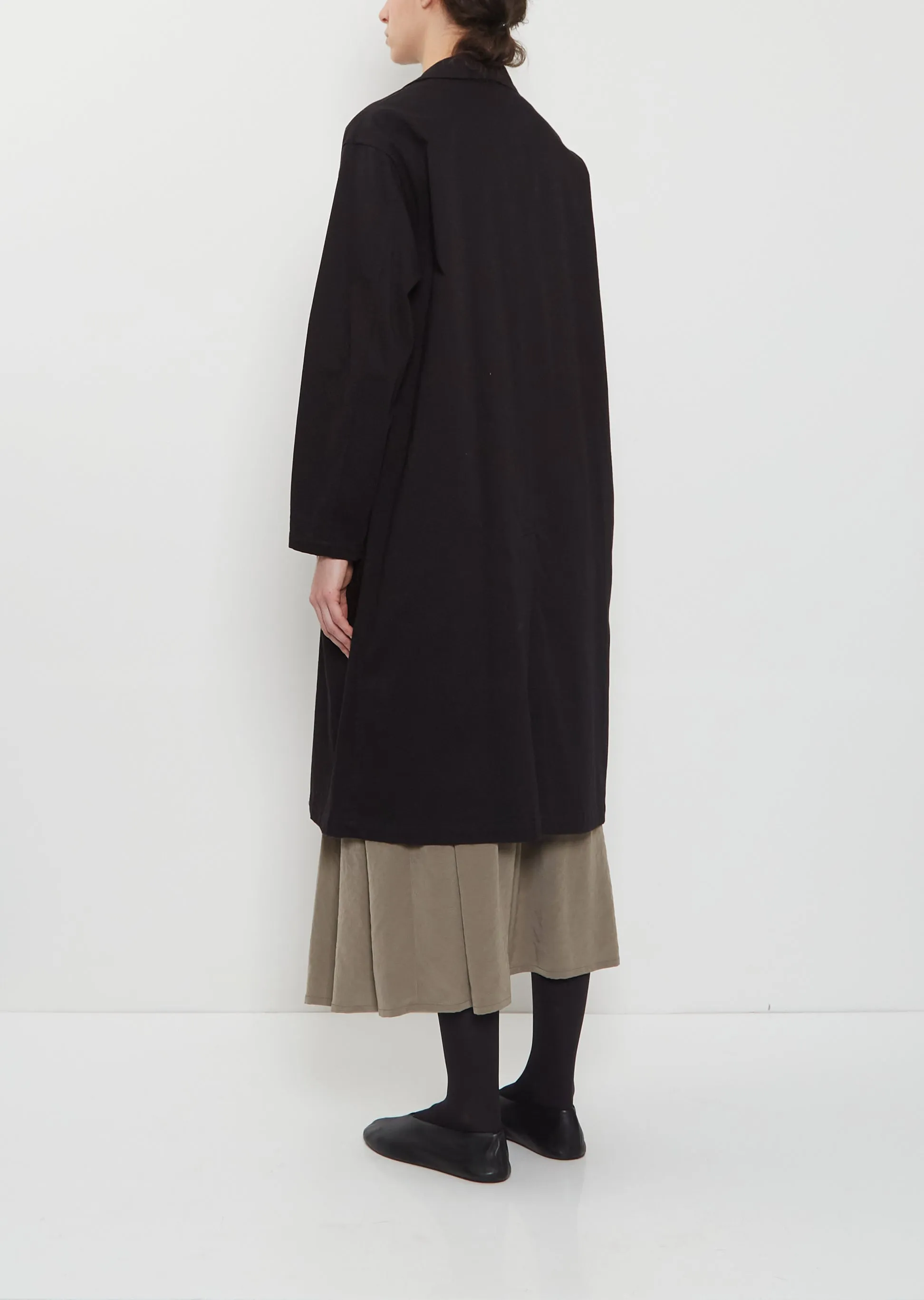 Hanging Collar Long Cotton Jacket sold by La Garconne product image thumbnail 3