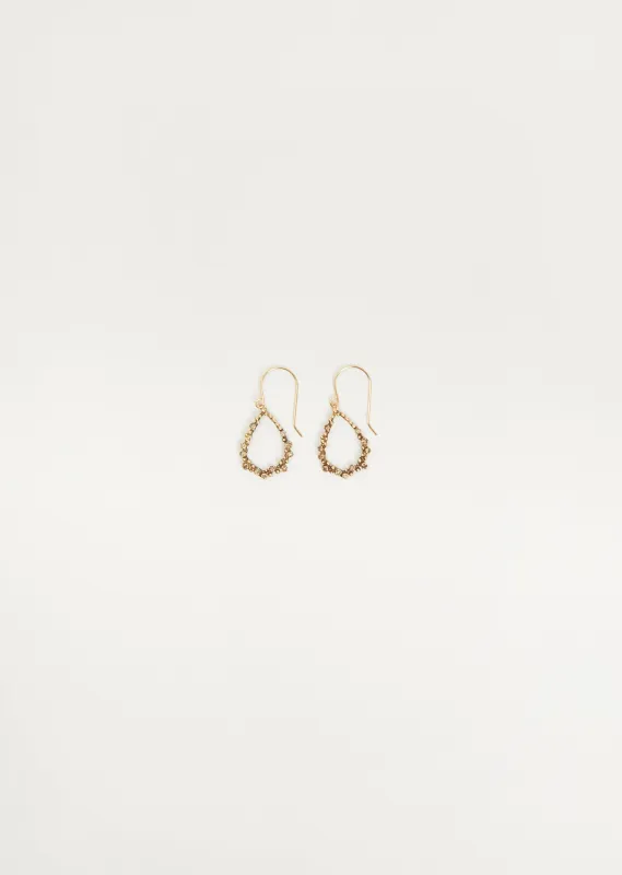 Bijoux Tsubu Droplet Hoops made by La Garconne