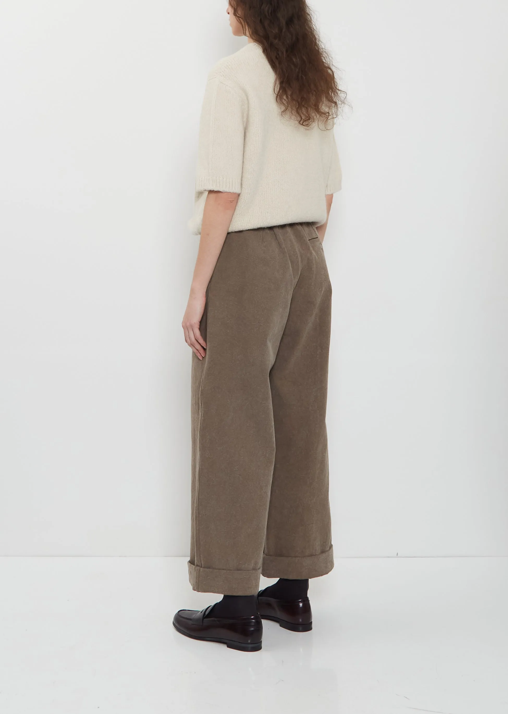 Cuffed Cotton Canvas Pants sold by La Garconne product image thumbnail 3