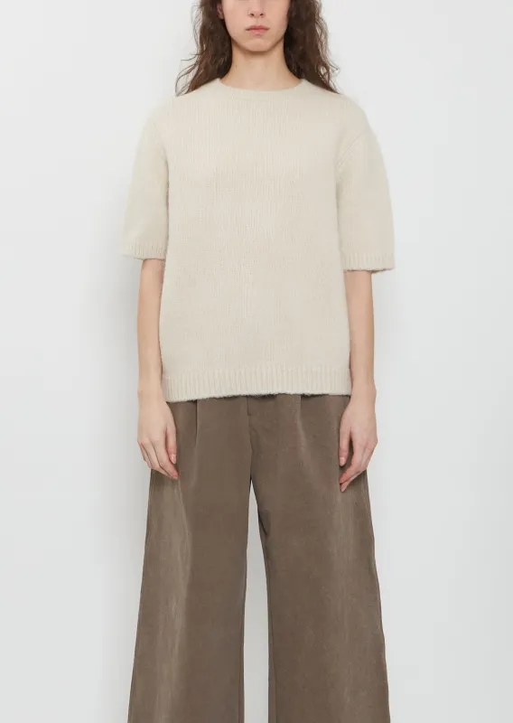 Loft Alpaca Cotton Crewneck Top — Vintage sold by La Garconne