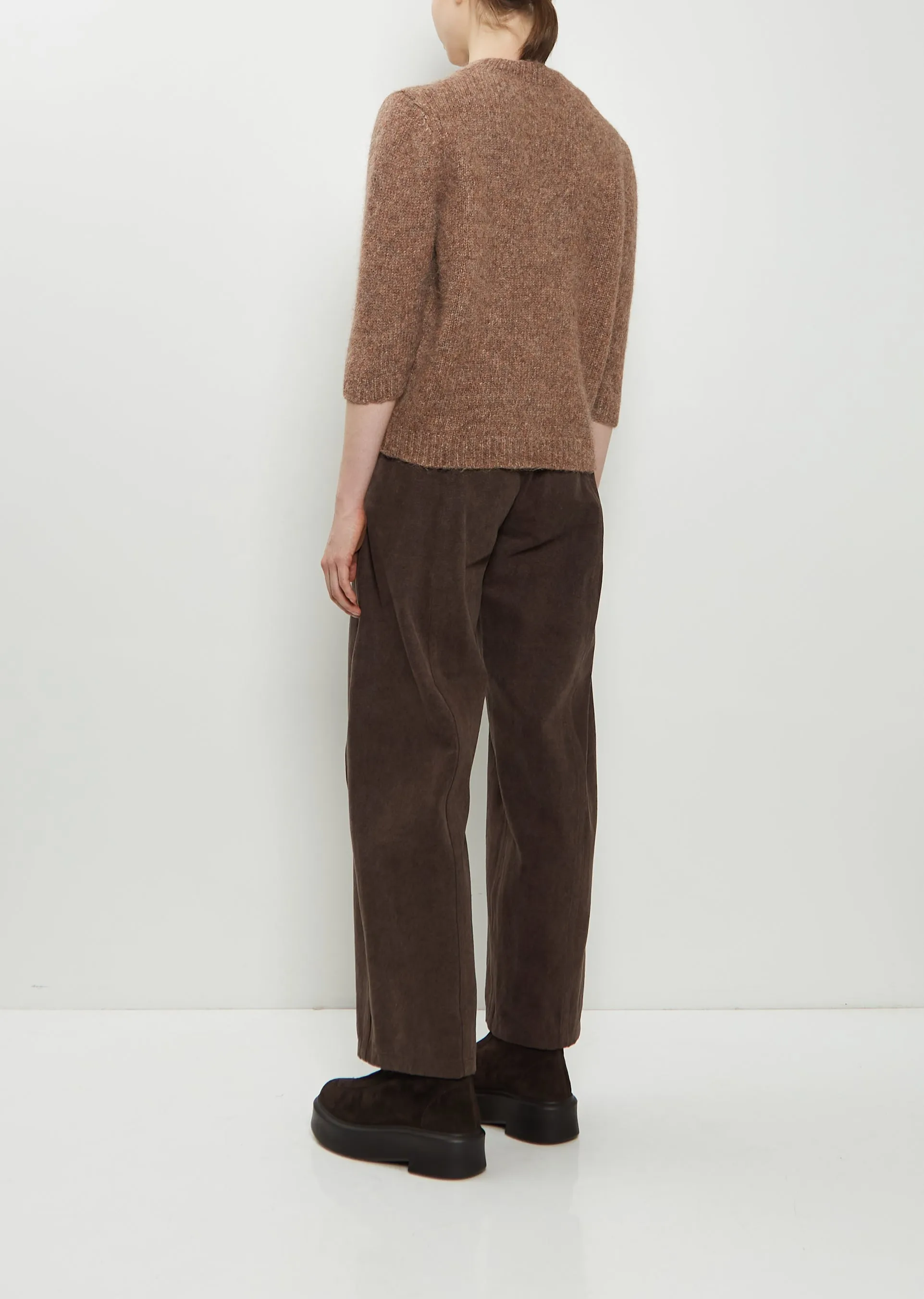 Loft Alpaca Cotton Crewneck Sweater — Spice sold by La Garconne product image thumbnail 3