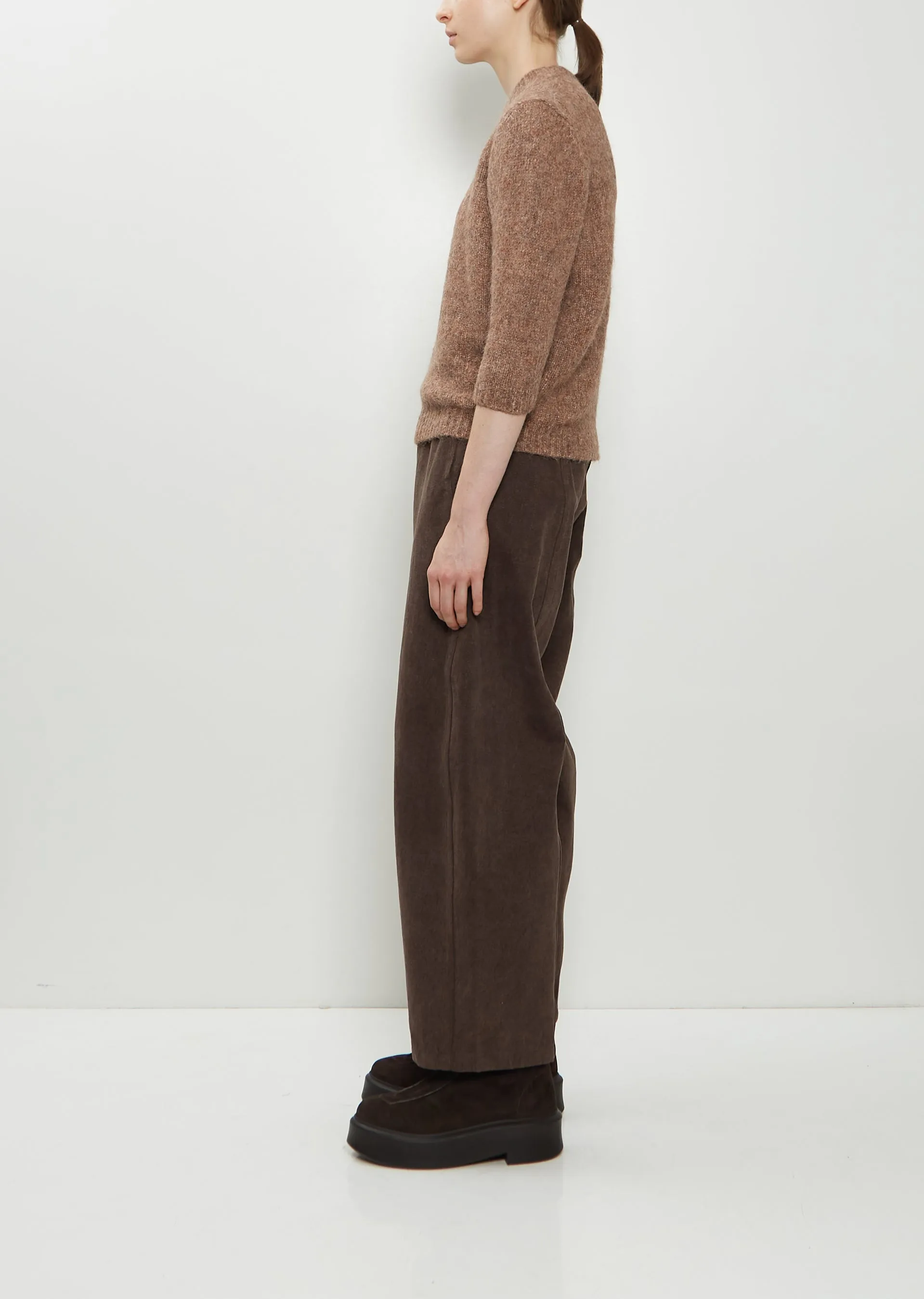 Loft Alpaca Cotton Crewneck Sweater — Spice sold by La Garconne product image thumbnail 2