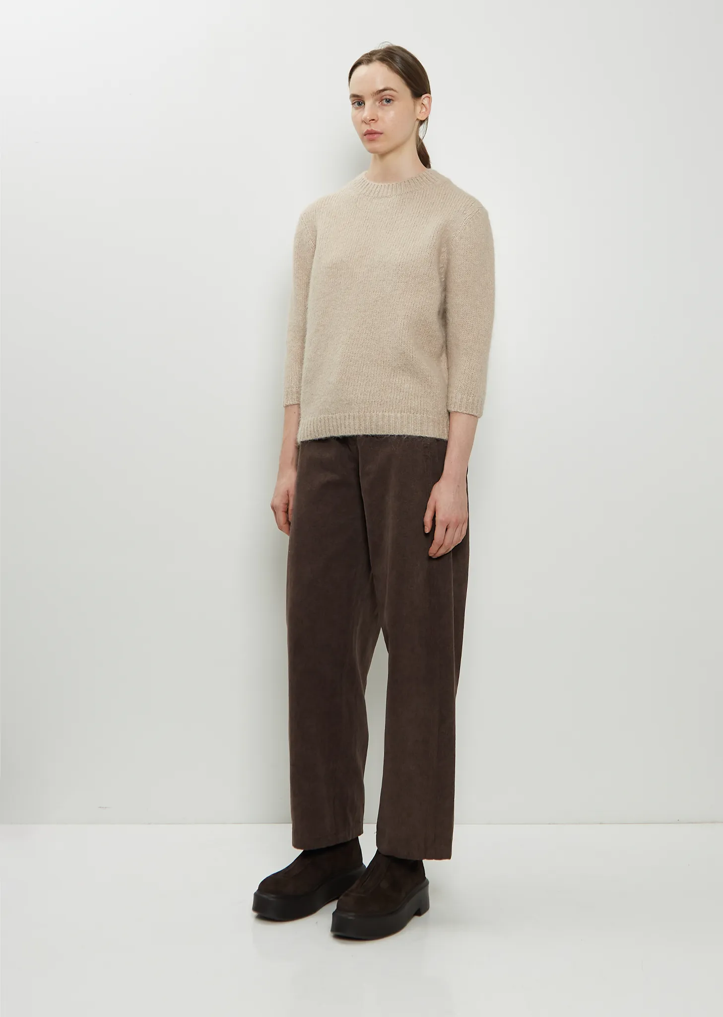 Loft Alpaca Cotton Crewneck Sweater — Antique sold by La Garconne product image thumbnail 4