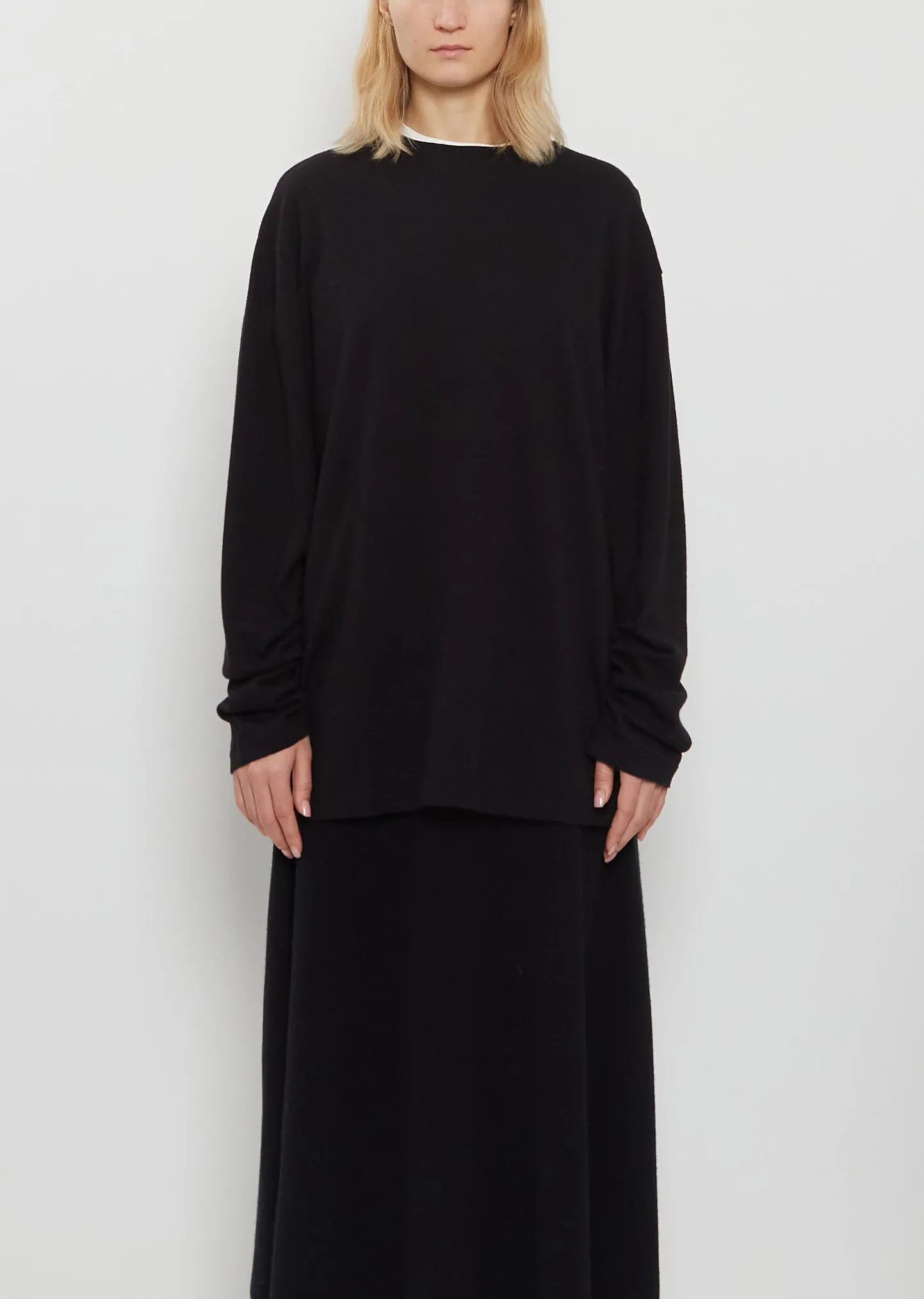 n°452 Rock Cotton Cashmere Top — Raven sold by La Garconne