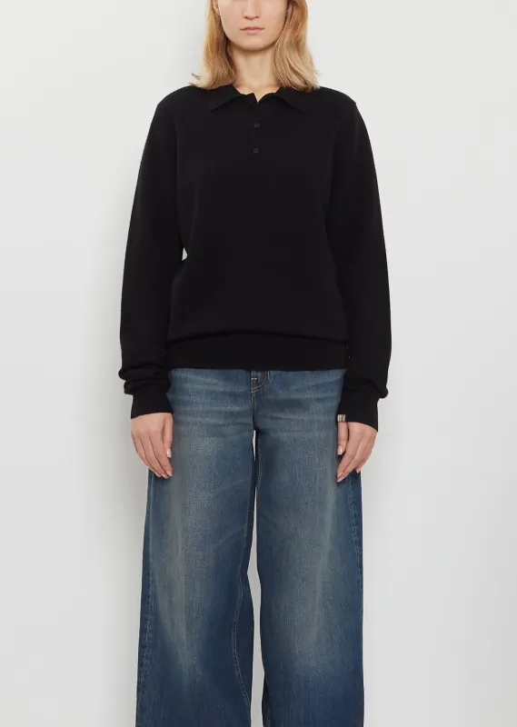 n°223 Be For Stretch Cashmere Sweater — Raven sold by La Garconne