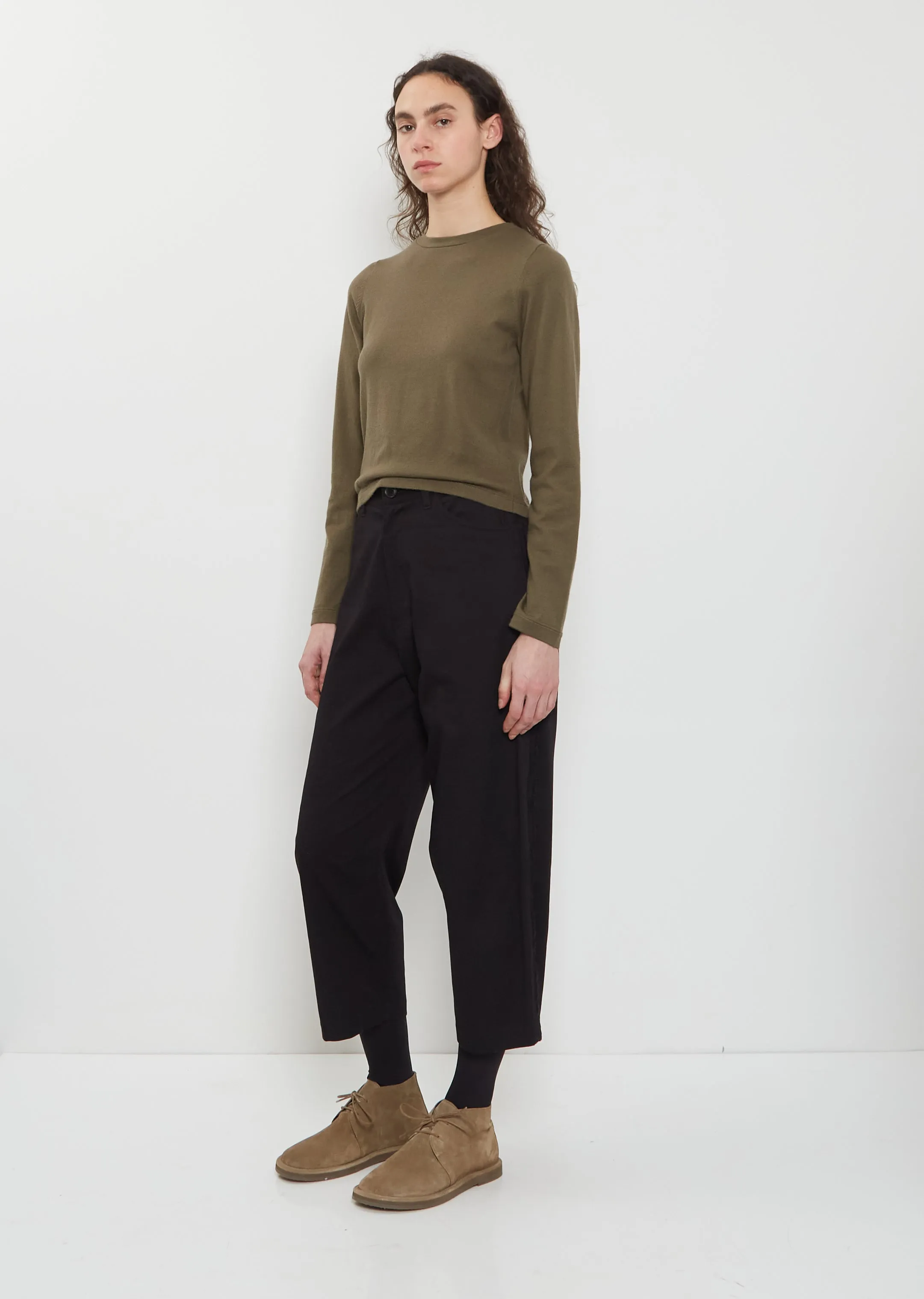 n°451 Lisa Cotton Cashmere Top — Army sold by La Garconne product image thumbnail 4