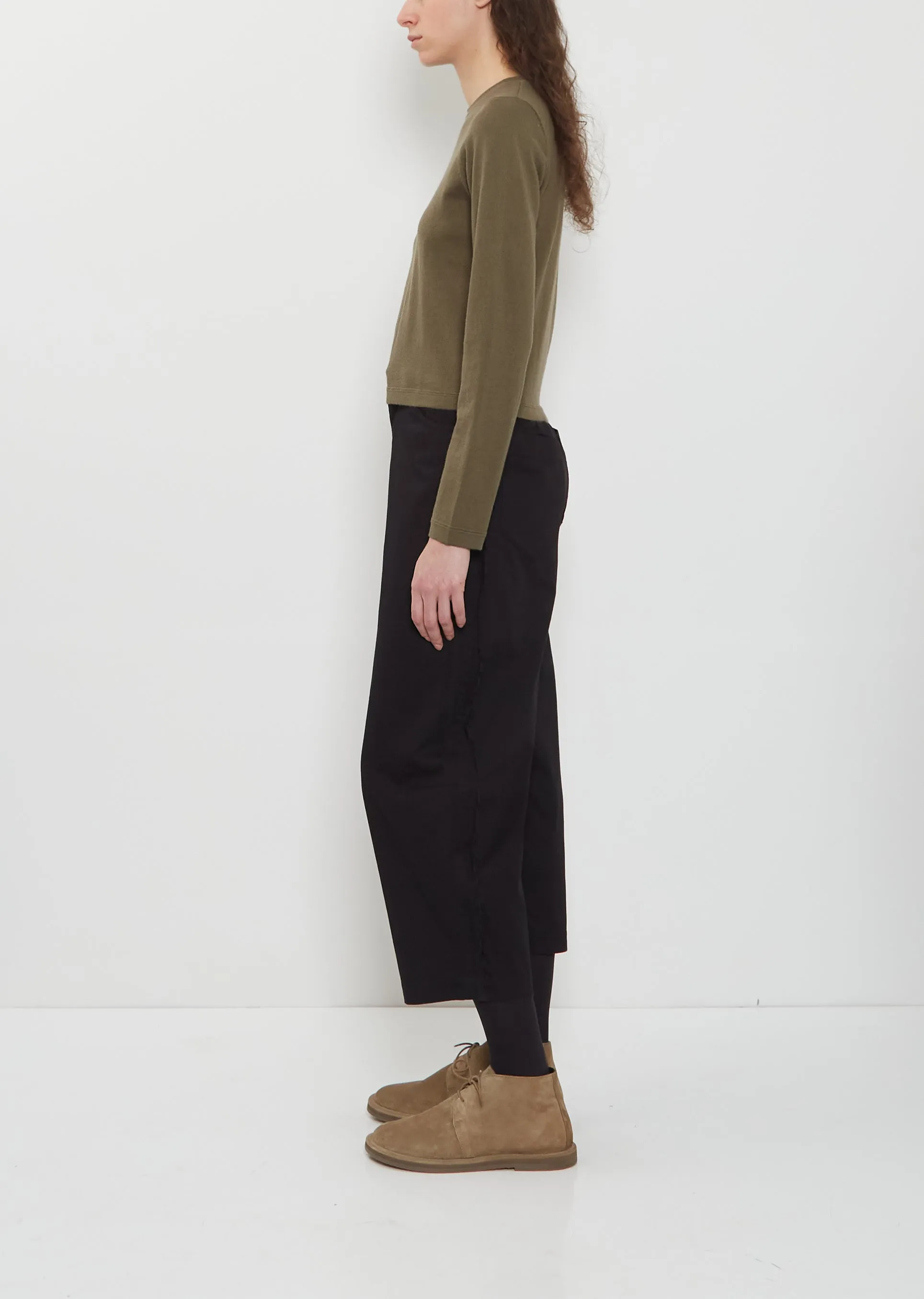 n°451 Lisa Cotton Cashmere Top — Army sold by La Garconne product image thumbnail 2