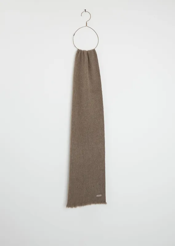 Nomad Classic Skinny Scarf — Natural Yak Grey sold by La Garconne