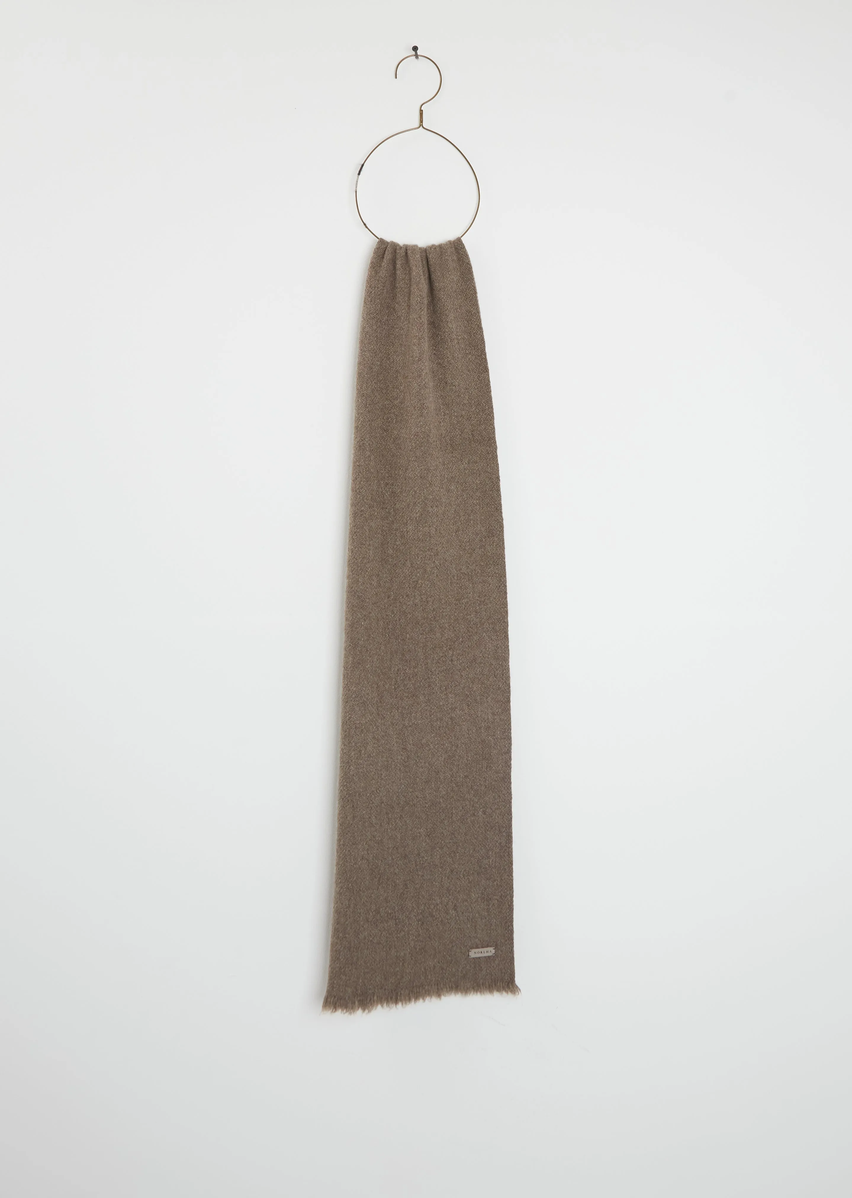 Nomad Classic Skinny Scarf — Natural Yak Grey sold by La Garconne