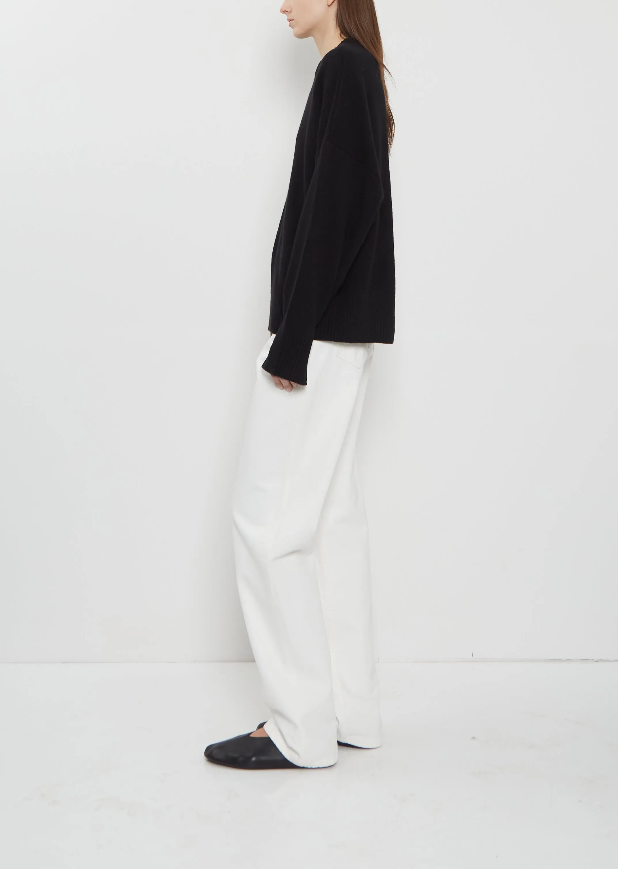 Anton Cashmere Crewneck Sweater — Black sold by La Garconne product image thumbnail 2