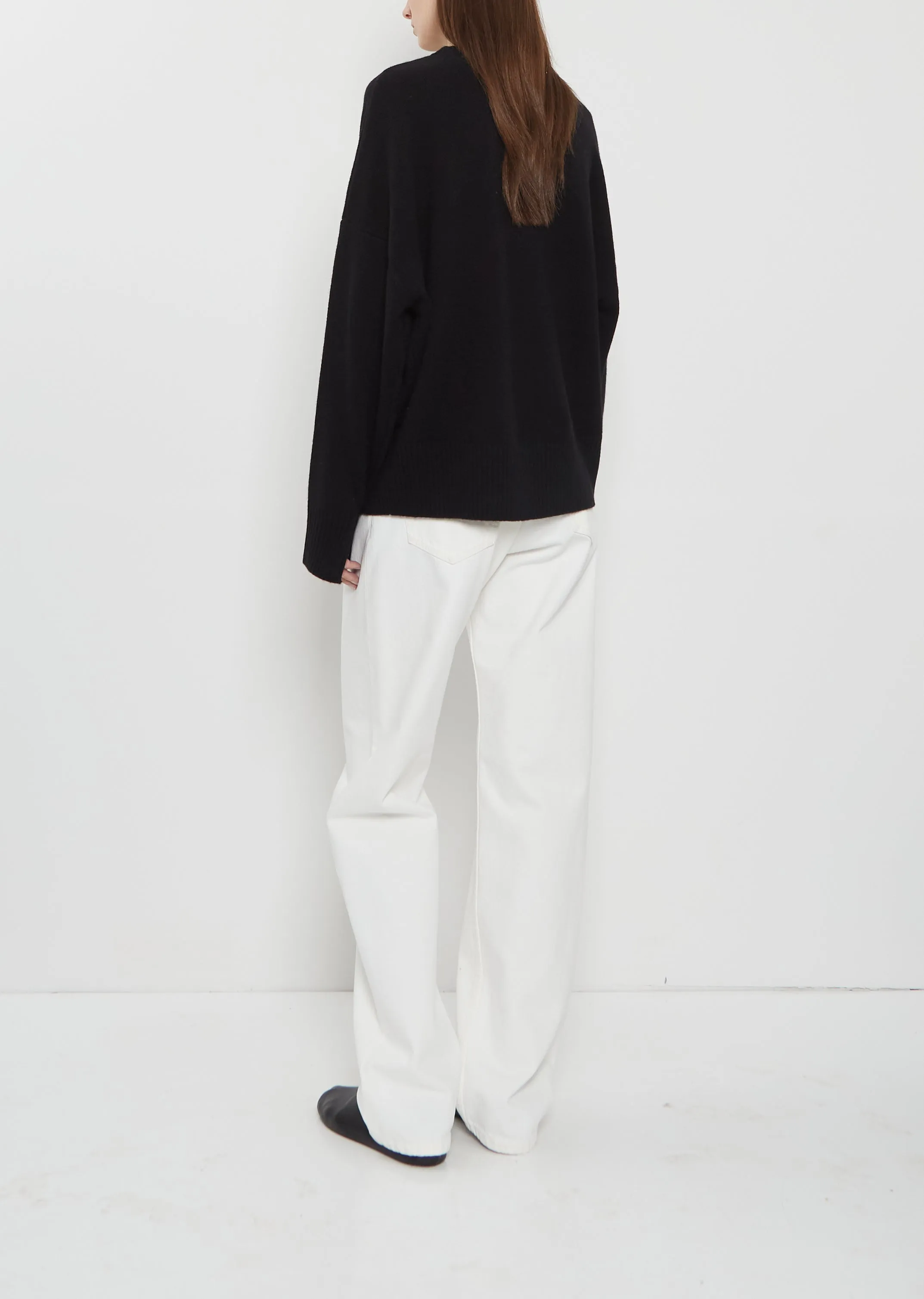 Anton Cashmere Crewneck Sweater — Black sold by La Garconne product image thumbnail 3