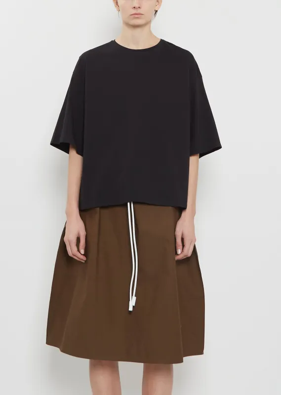 Osis Boxy Cotton T-Shirt — Black sold by La Garconne