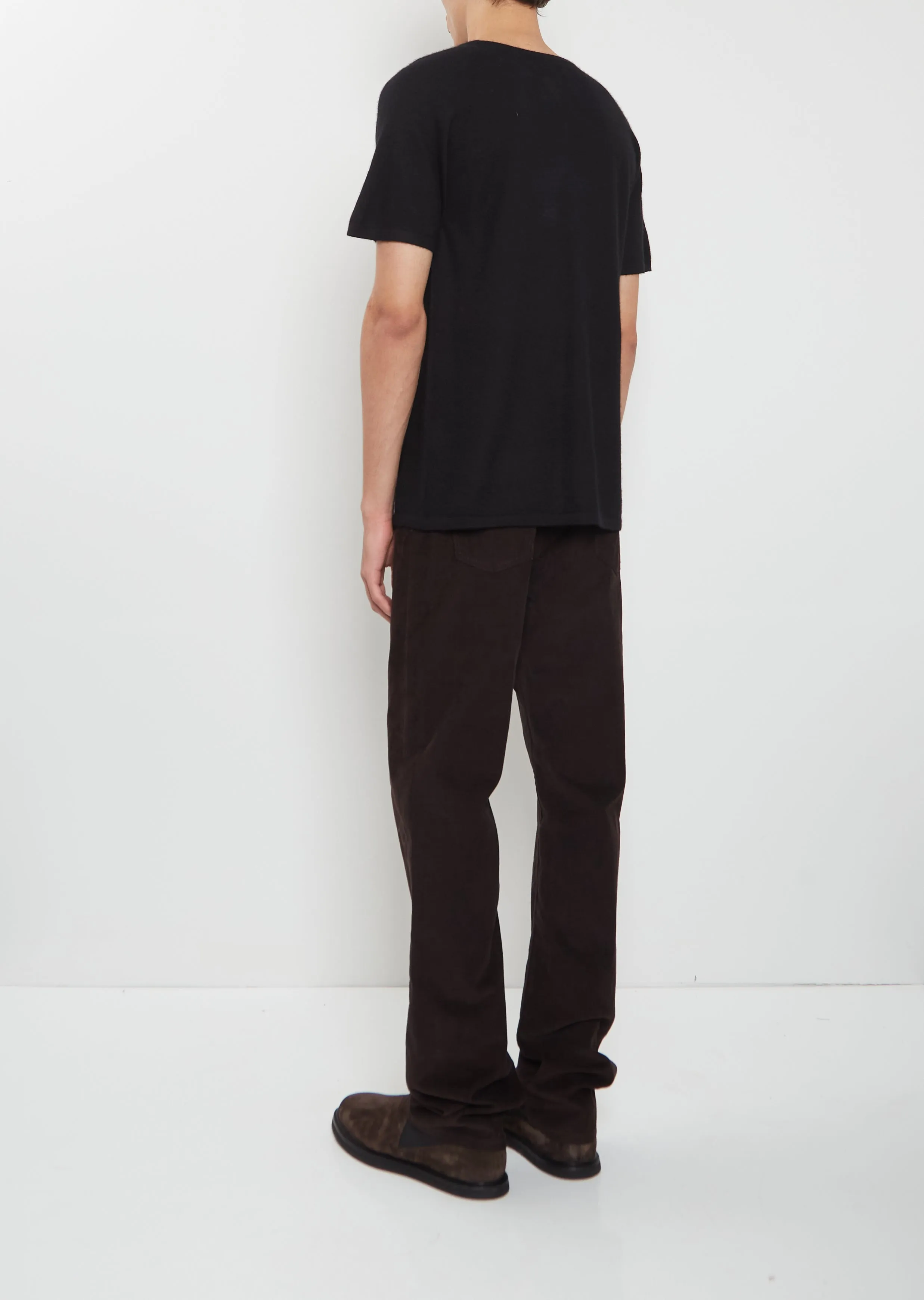 Raglan Cashmere T-Shirt Mono — Black sold by La Garconne product image thumbnail 3