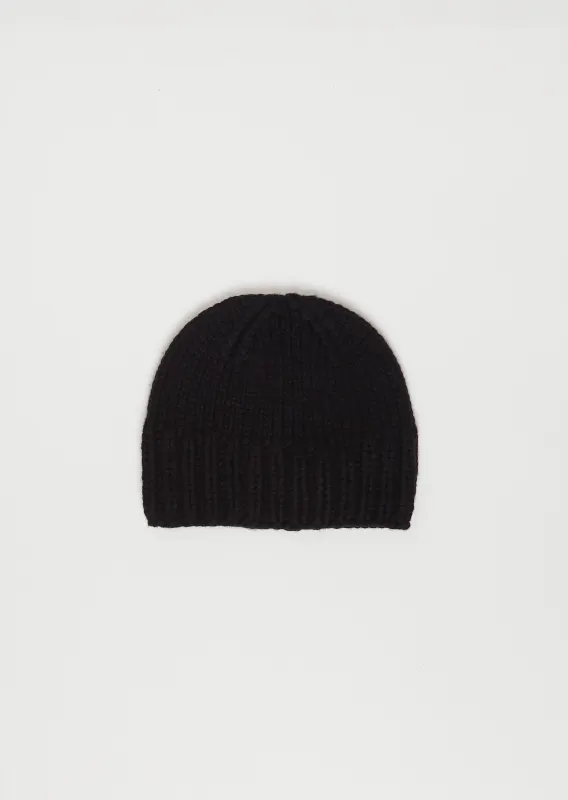 Paula Cashmere Beanie — Black sold by La Garconne